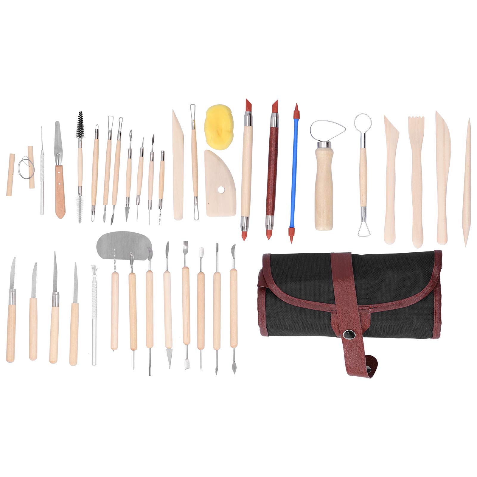38Pcs Clay Sculpting Tools Set for Pottery & Polymer Modeling - DIY Crafting