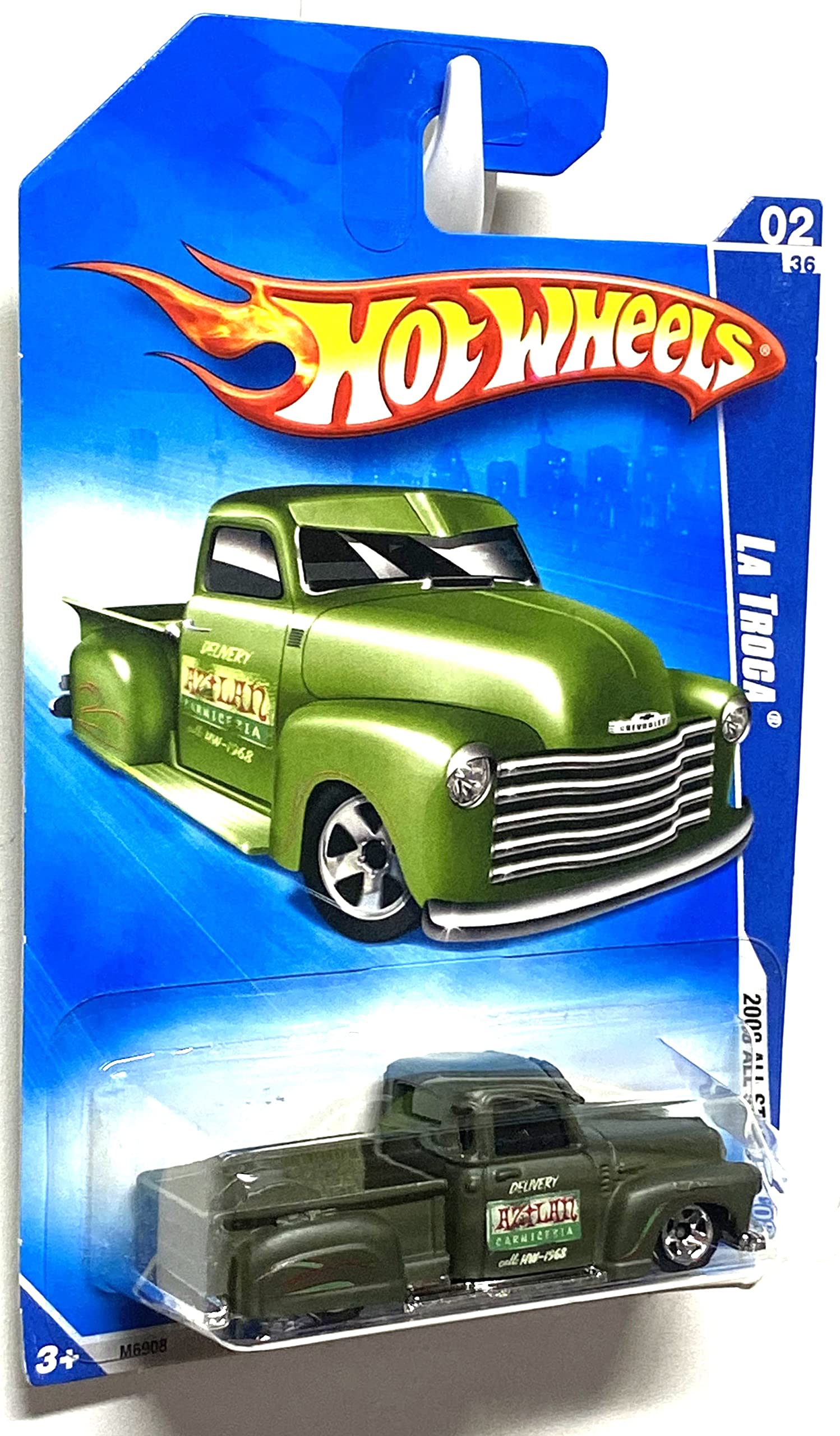 Hot Wheels La Troca (02) Green 2008 All-Stars Die-Cast Toy Car - Collectible for Kids & Adults, Perfect for Play, Display & Gifts