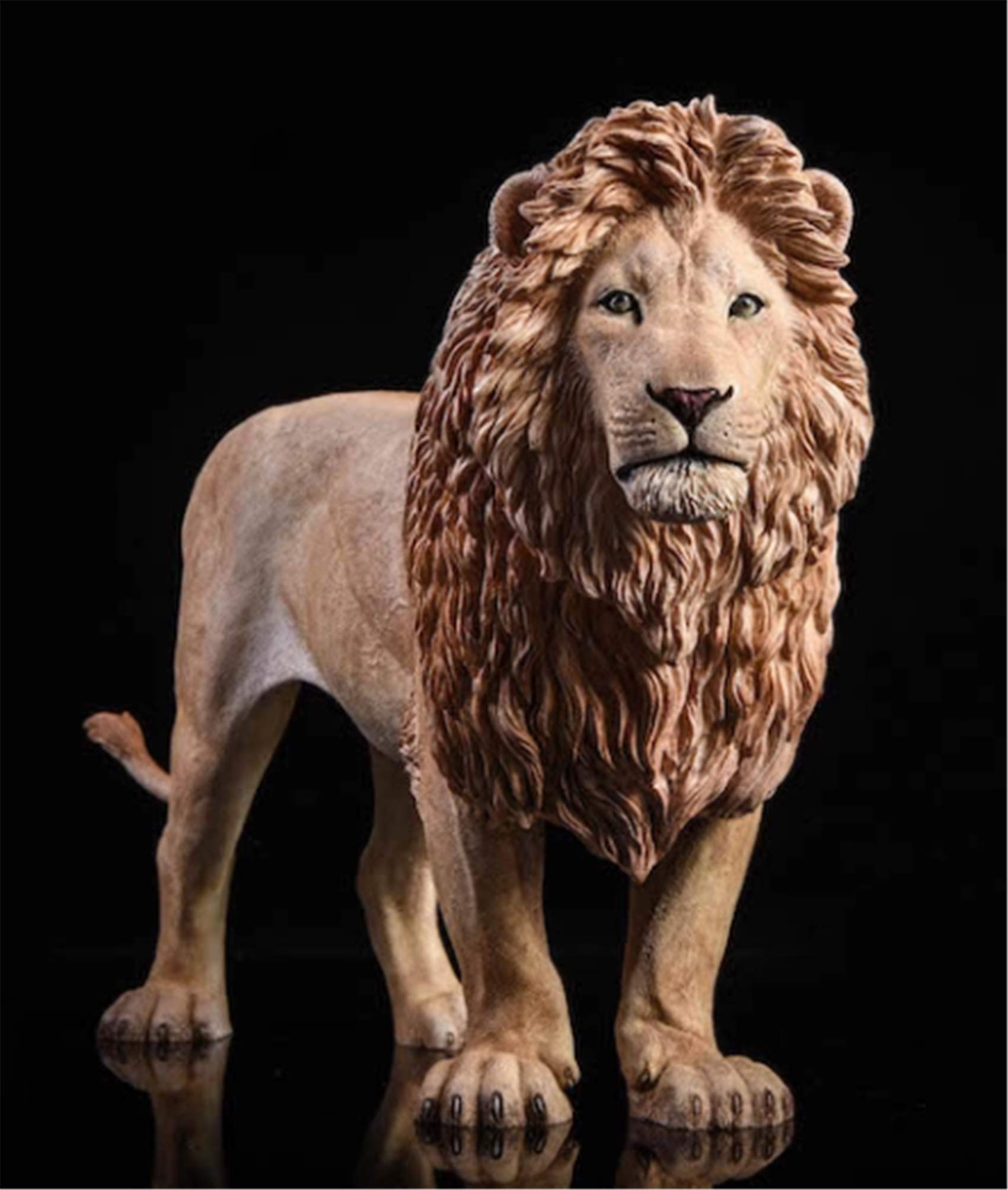 WLNTDOLA 1/6 Scale Realistic African Lion Figure - Panthera Leo Savannah King Animal Model, Hand-Painted Resin Collector's Toy for Adults | Educational Decor, Birthday Gift & Home/Office Display