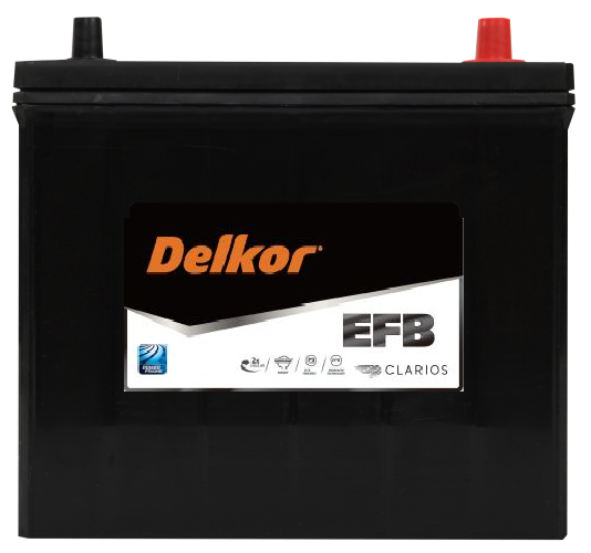 Delkor N55LEFB Battery MF60L EFB - Replacement for Varta N55LEFB | High-Performance Car Battery for Reliable Starting Power | Ideal for European Vehicles, Trucks, and SUVs