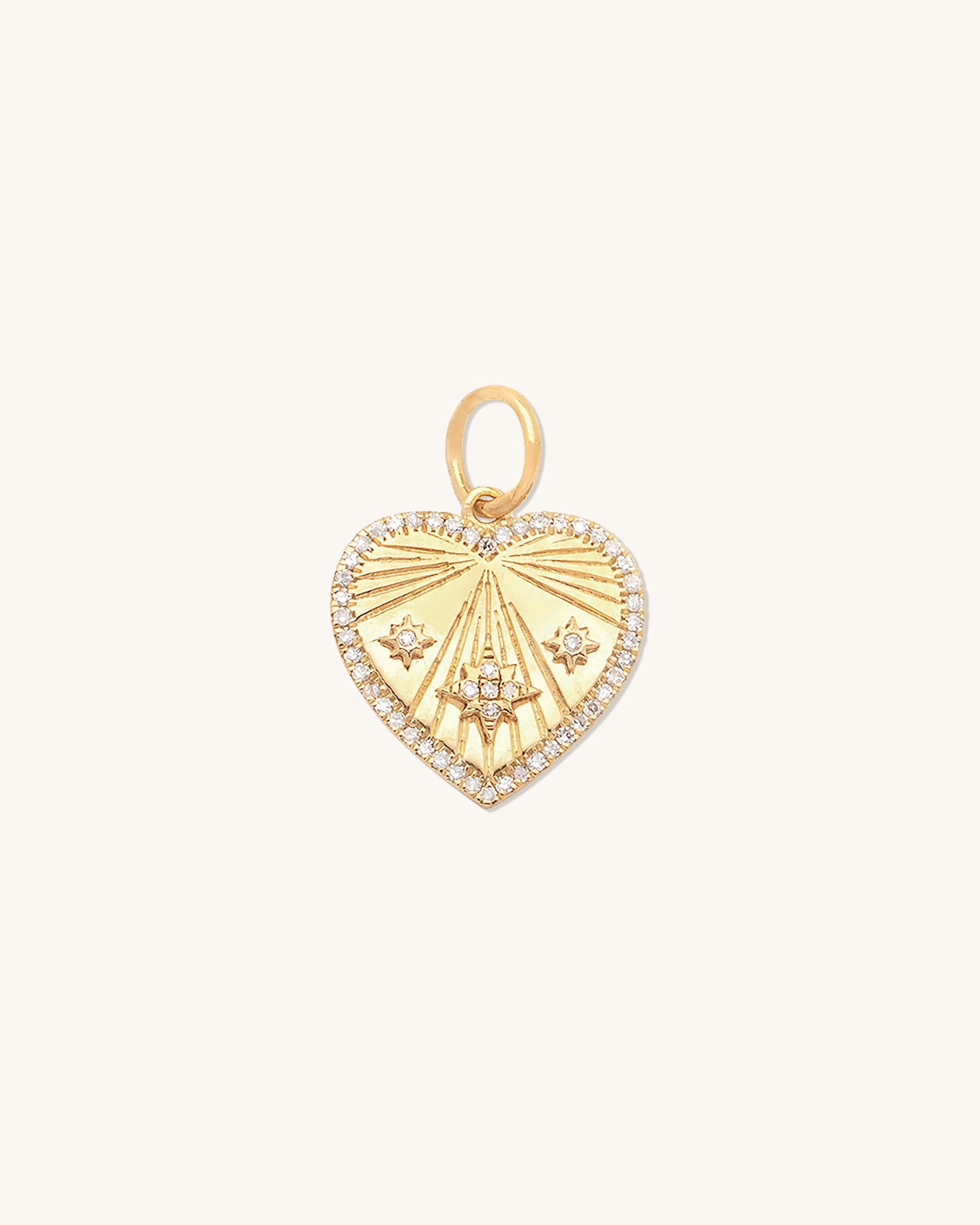 Heart Ray Pendant Necklace - Elegant Silver Jewelry for Women | Perfect Gift for Valentine's Day, Anniversary & Special Occasions