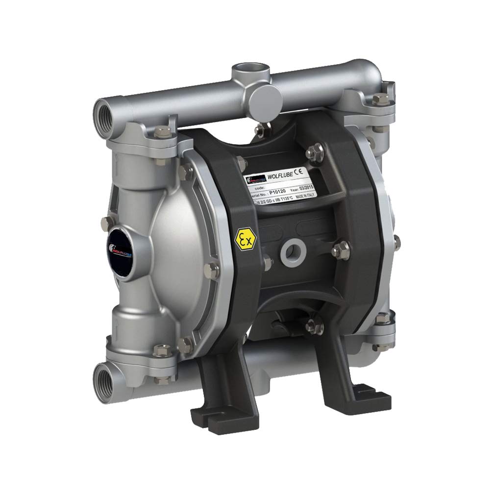 Aluminum Diaphragm Pump 1/2 Inch for Oil and Diesel - 14.5 GPM Free Flow Rate - Ideal for Fuel Transfer, Agricultural Irrigation & Industrial Applications