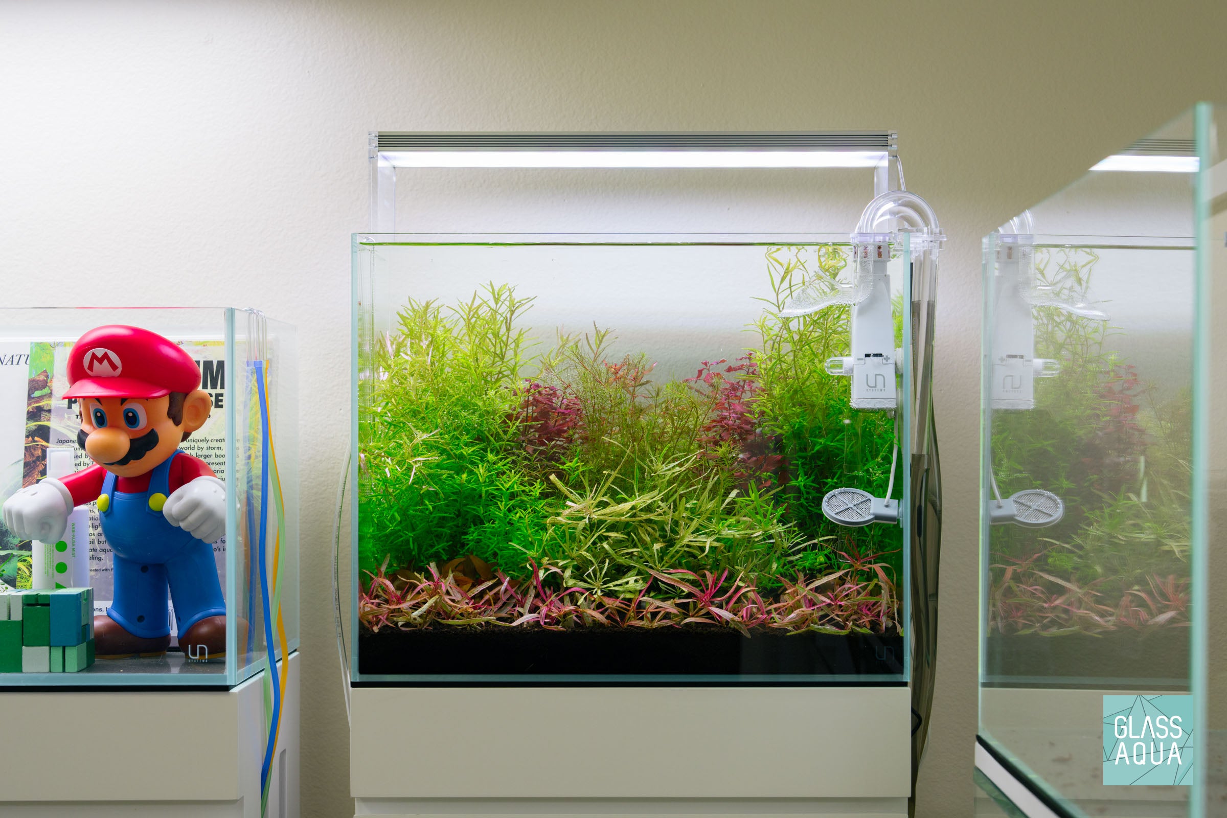 Premium UNS Rimless Tall Glass Aquarium Tank - 10 Gallon Clear Fish Tank for Nano Shrimp & Betta Fish - Perfect for Home Office Desk & Living Room Decor