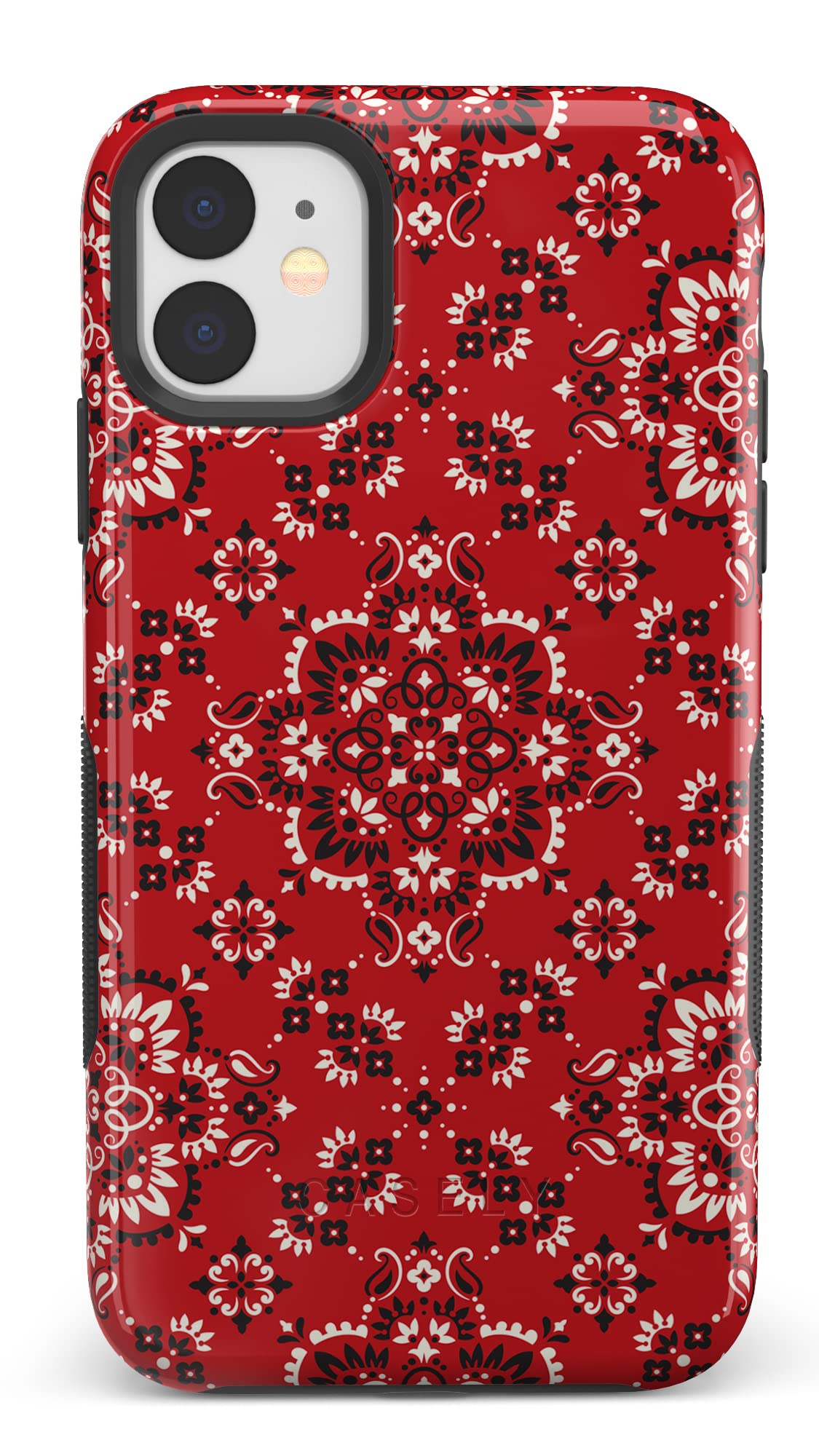 Casely iPhone 11 Case with Red Bandana Print - Stylish Protective Cover for iPhone 11 - Perfect for Music Lovers & Concert Goers