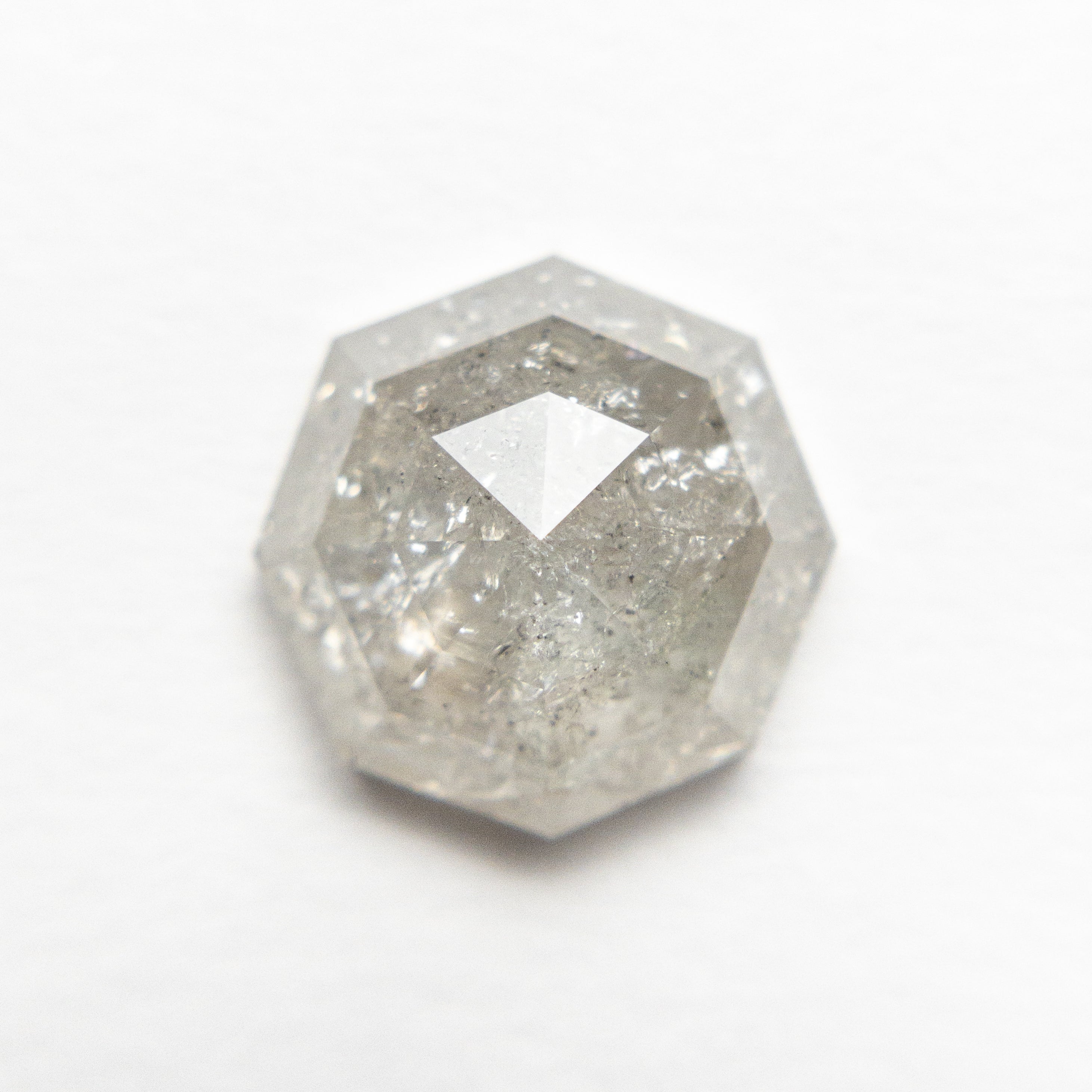 3.07ct Octagon Rose Cut Diamond (9.26x9.18x4.29mm) - Premium Loose Gemstone for Jewelry Making & Engagement Rings