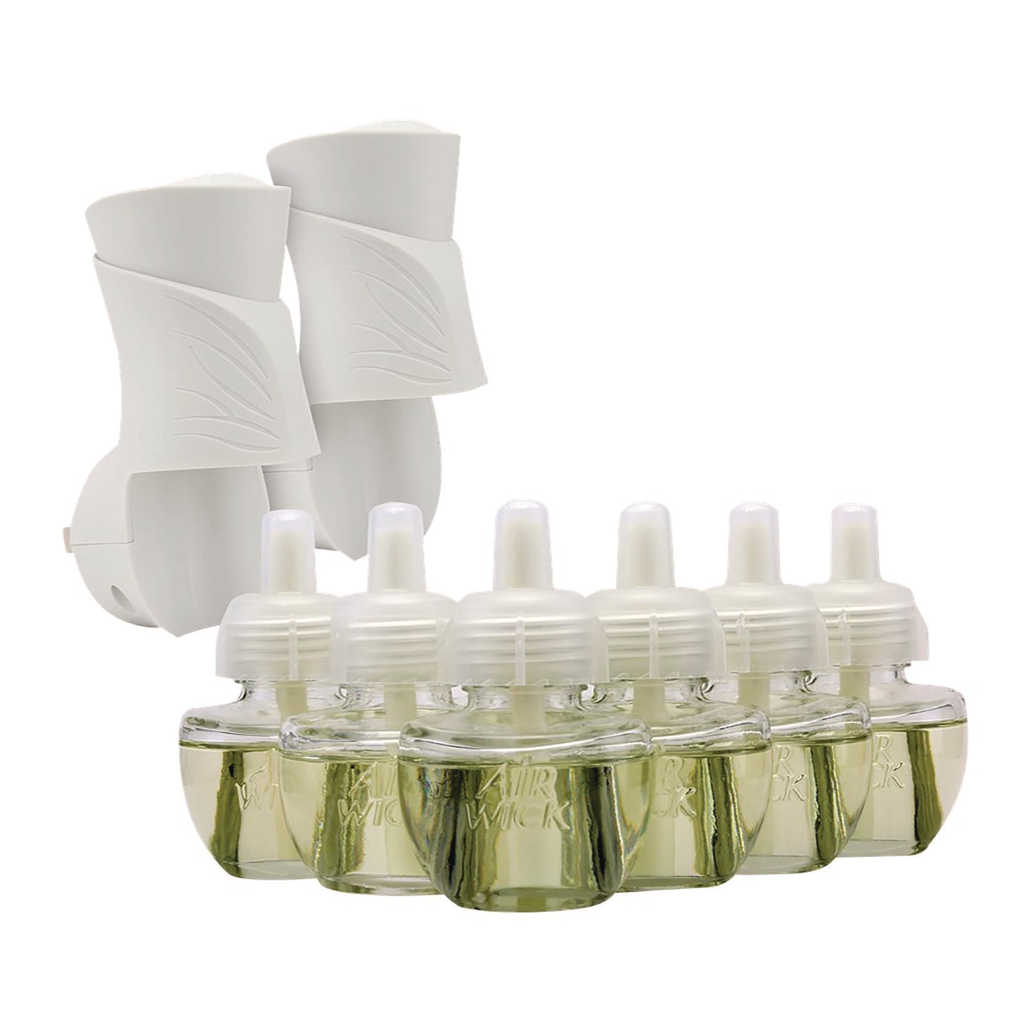 Air Wick Plug in Scented Oil Starter Kit - Fresh Linen Scent, 0.67 oz (8 Pack) | Long-Lasting Home Fragrance for Living Room, Bedroom & Office