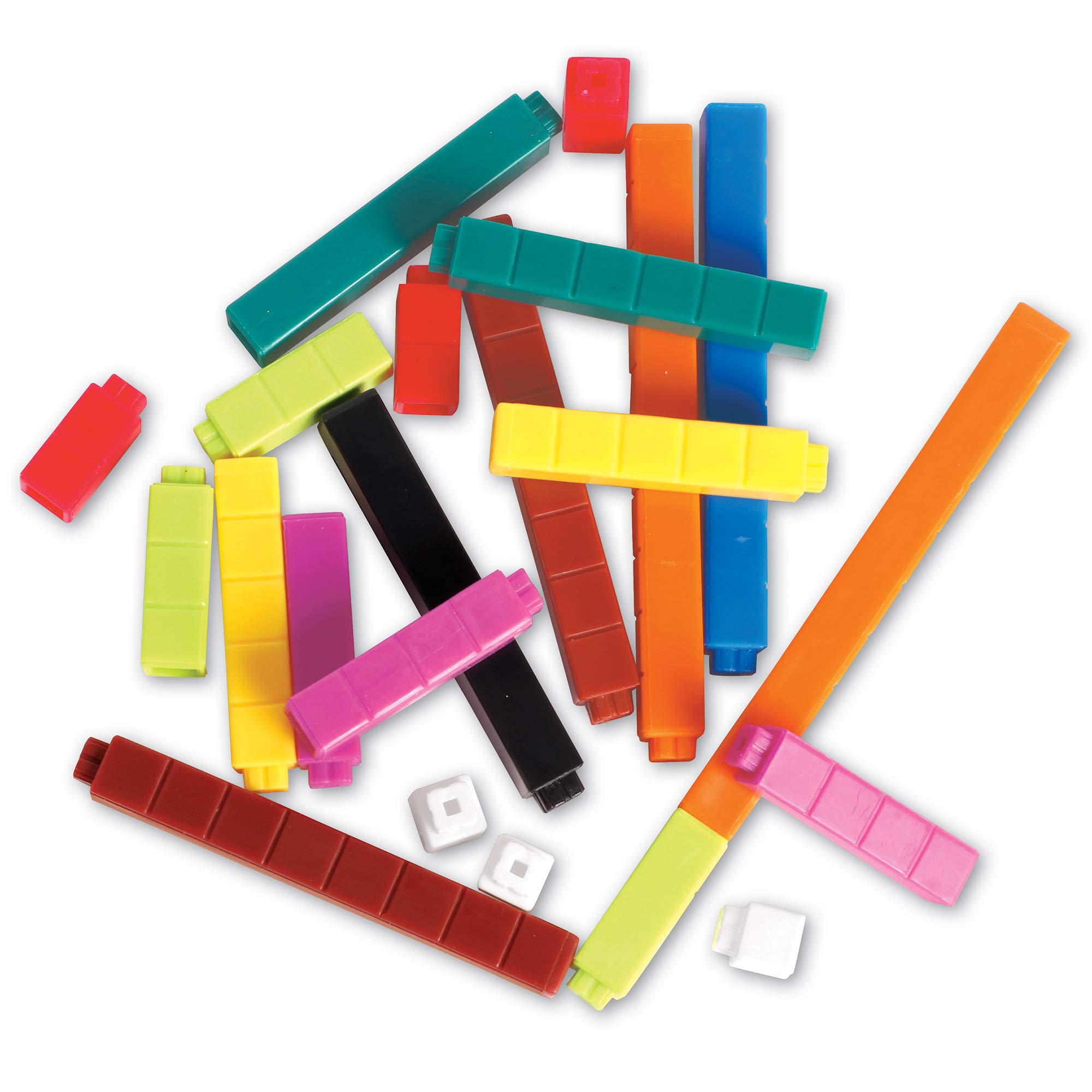 Learning Resources LER7481 Connecting Cuisenaire Rods Multi-Pack - 155 Piece Math Manipulatives for Kids Ages 4-8, Hands-On Learning Tools for Counting, Measurement & Fractions - Perfect for Homeschool & Classroom Math Activities