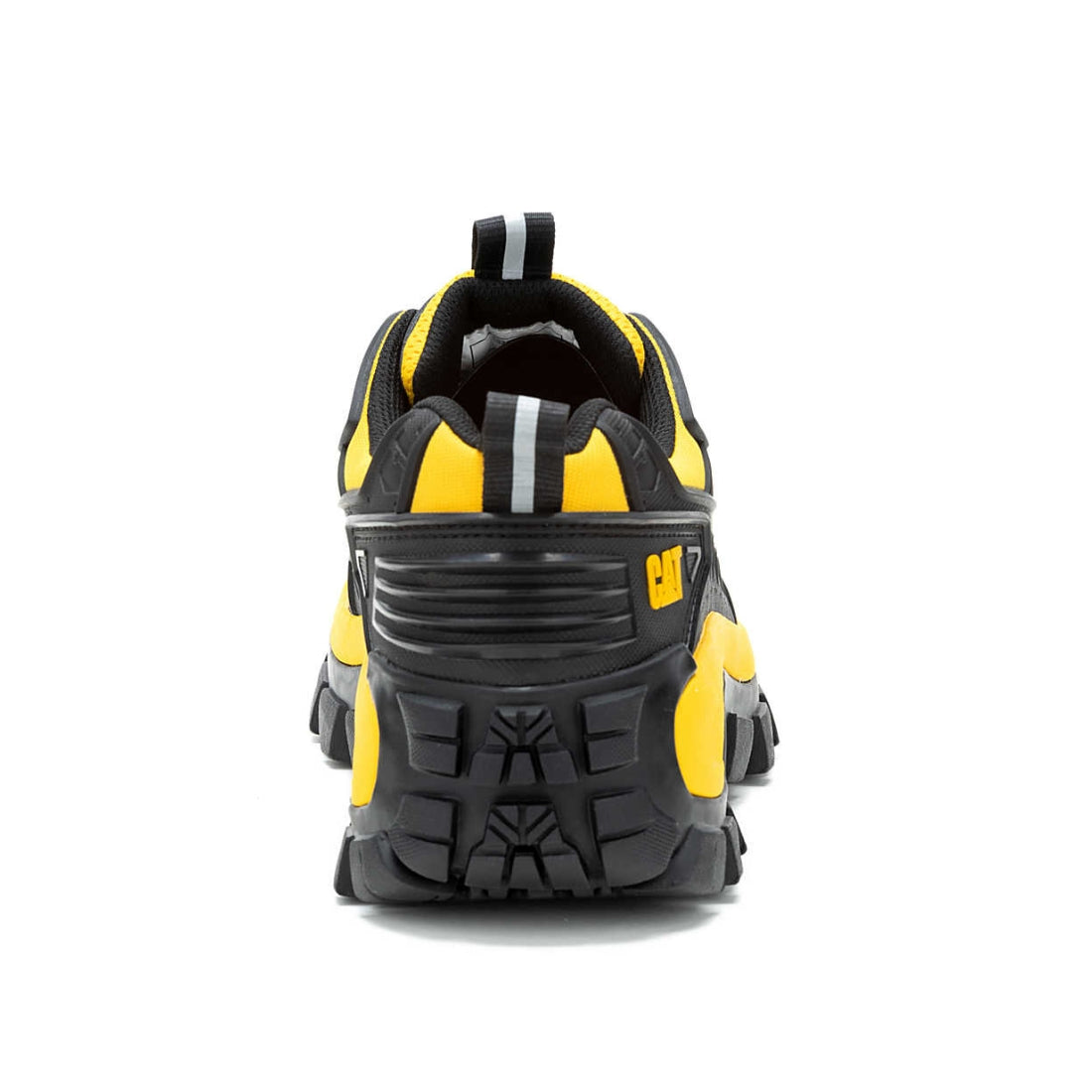 CAT Invader Mecha Men's Composite Toe CSA Certified Work Shoes - Black/Yellow (726027) | Slip-Resistant & Comfortable for Construction, Warehouse & Industrial Work