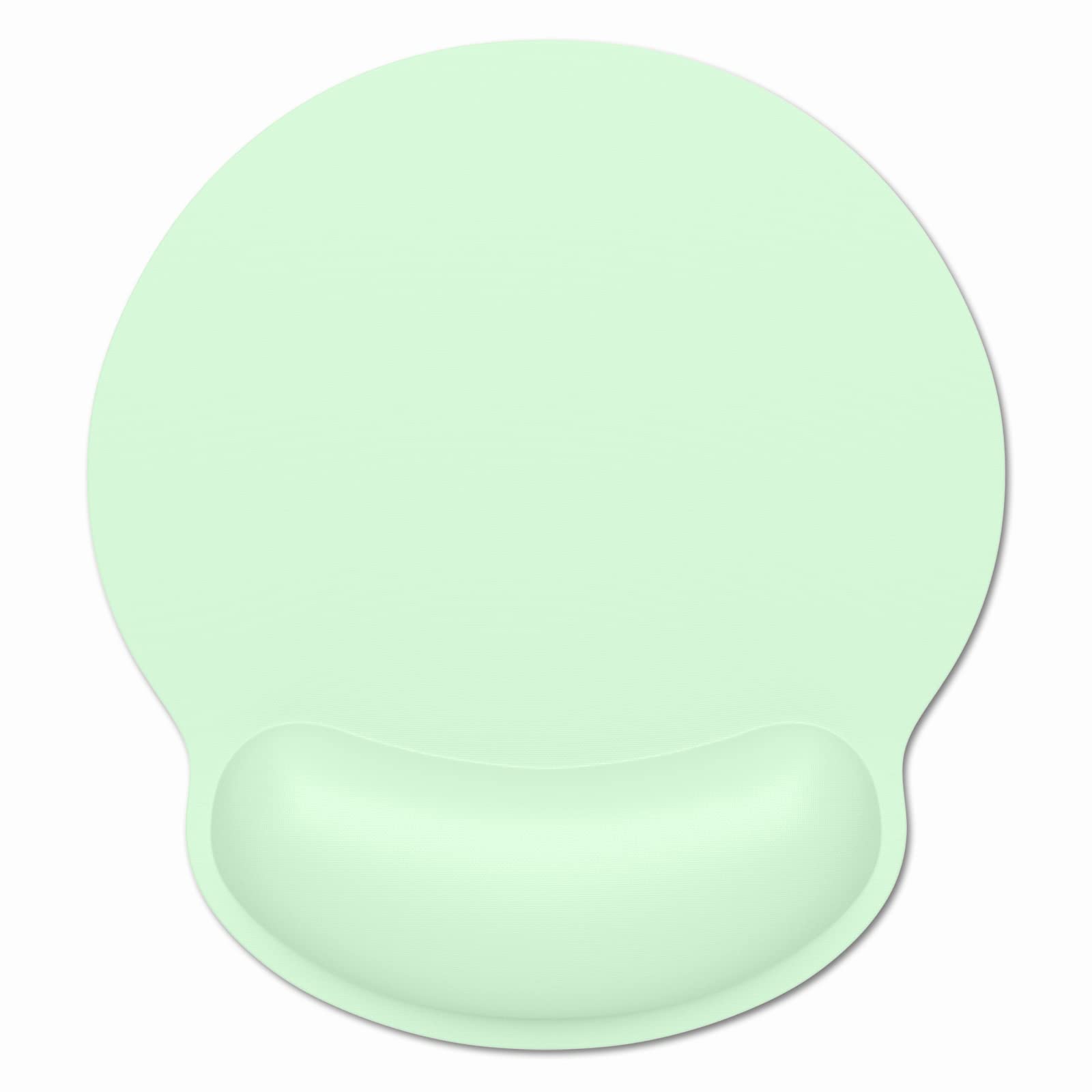 Ergonomic Memory Foam Mouse Pad with Wrist Rest - Non-Slip Gaming Mouse Mat for Pain Relief - Comfortable Computer Desk Pad for Office Work, Gaming & Laptop Use - Perfect for Women & Professionals (Green)