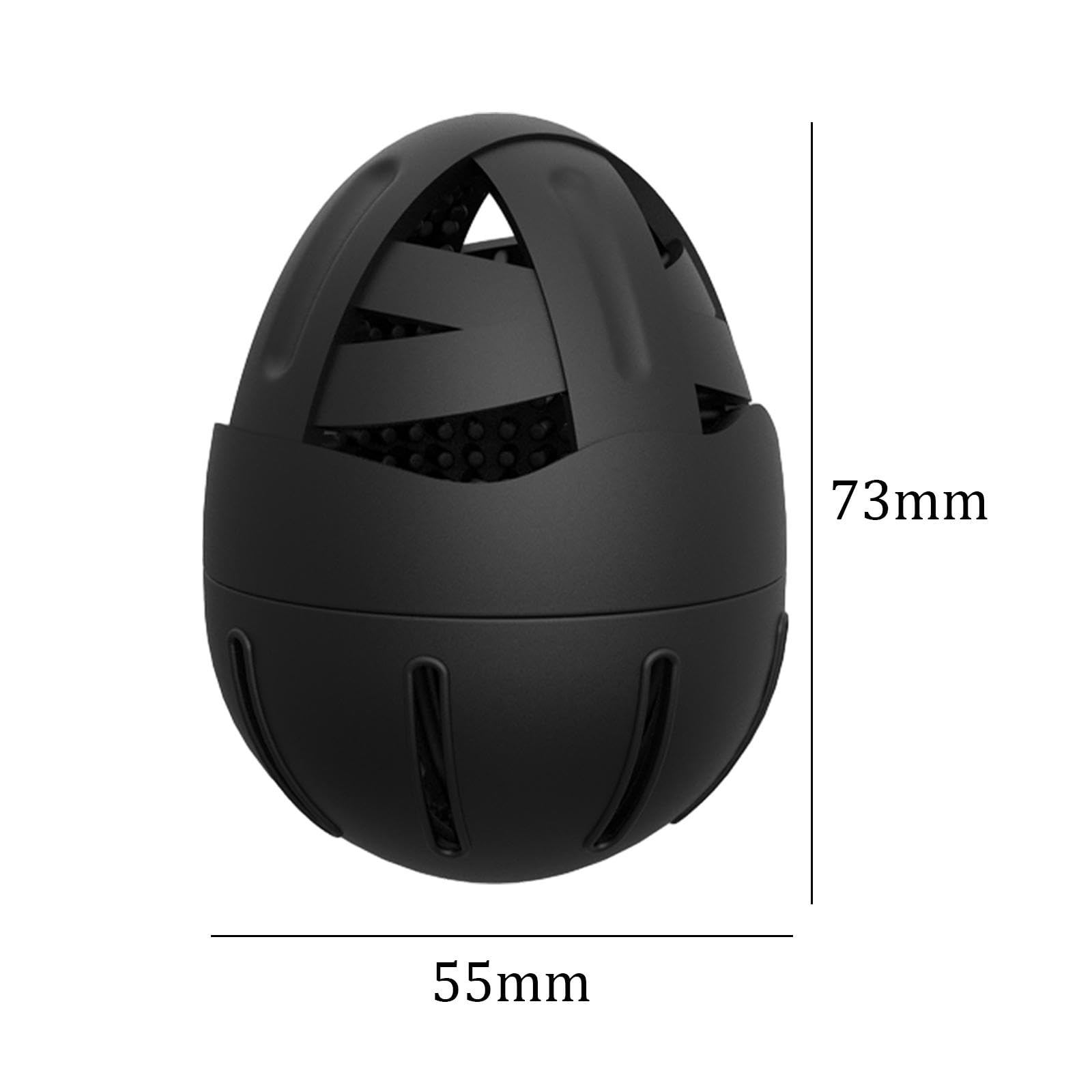 CALANDIS® Egg Scrubber - Soft Reusable Kitchen Gadget for Washing Eggs (7.3x5.5cm, Black) | Multipurpose Egg Cleaner | Perfect for Farm Fresh Eggs, Organic Produce & Meal Prep