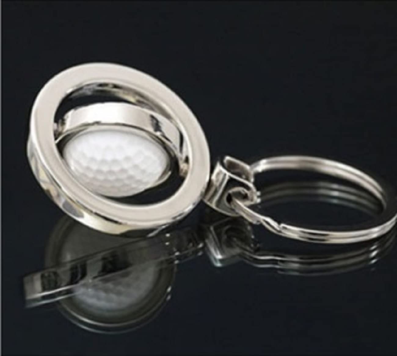 LL-Golf® Rotating Golf Ball Keychain - Unique Golf Gift for Men & Women - Perfect for Golf Enthusiasts, Players & Coaches - Great for Birthdays, Tournaments & Corporate Events