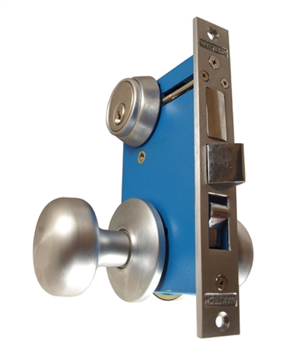 Marks 22AC/26D RHR Satin Chrome Key Lock Mortise Lock Set - Secure Entry Door Lock for Home, Office & Commercial Use