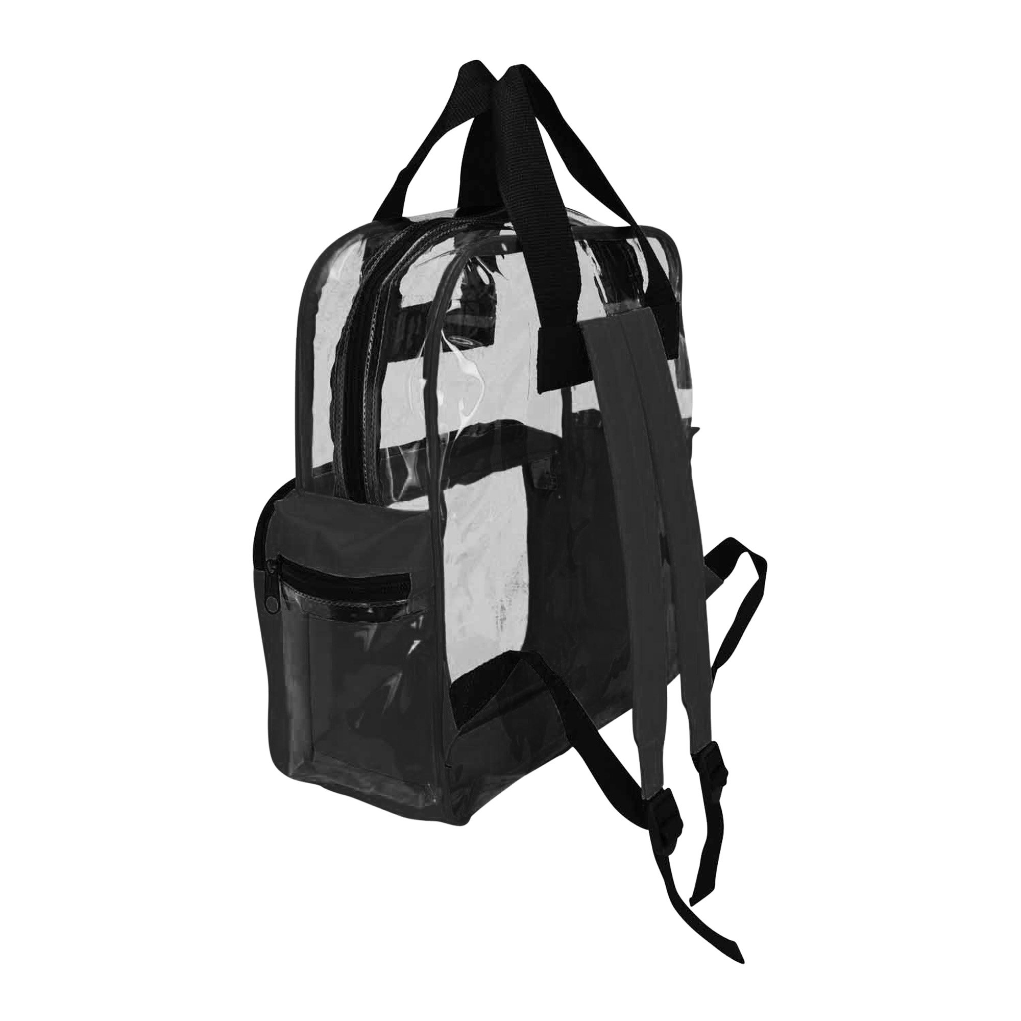 DALIX Clear Backpacks Bulk 24 Pack - Transparent School Backpack for Students, TSA Approved Security Bag for Concerts, Stadiums & Travel