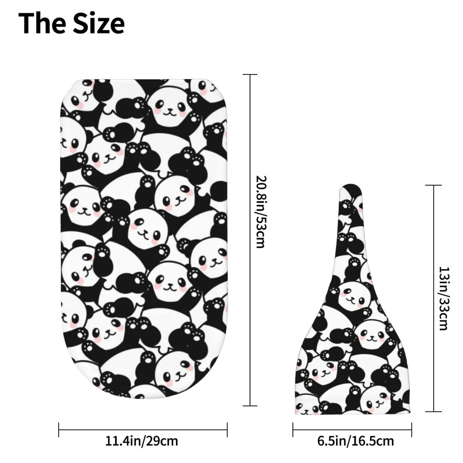 Soft Panda Baby Swaddle Blankets & Beanie Hat Set - Cute Newborn Wrap Blankets for Infant Boys & Girls - Perfect Baby Shower Gift & Cozy Nursery Essential