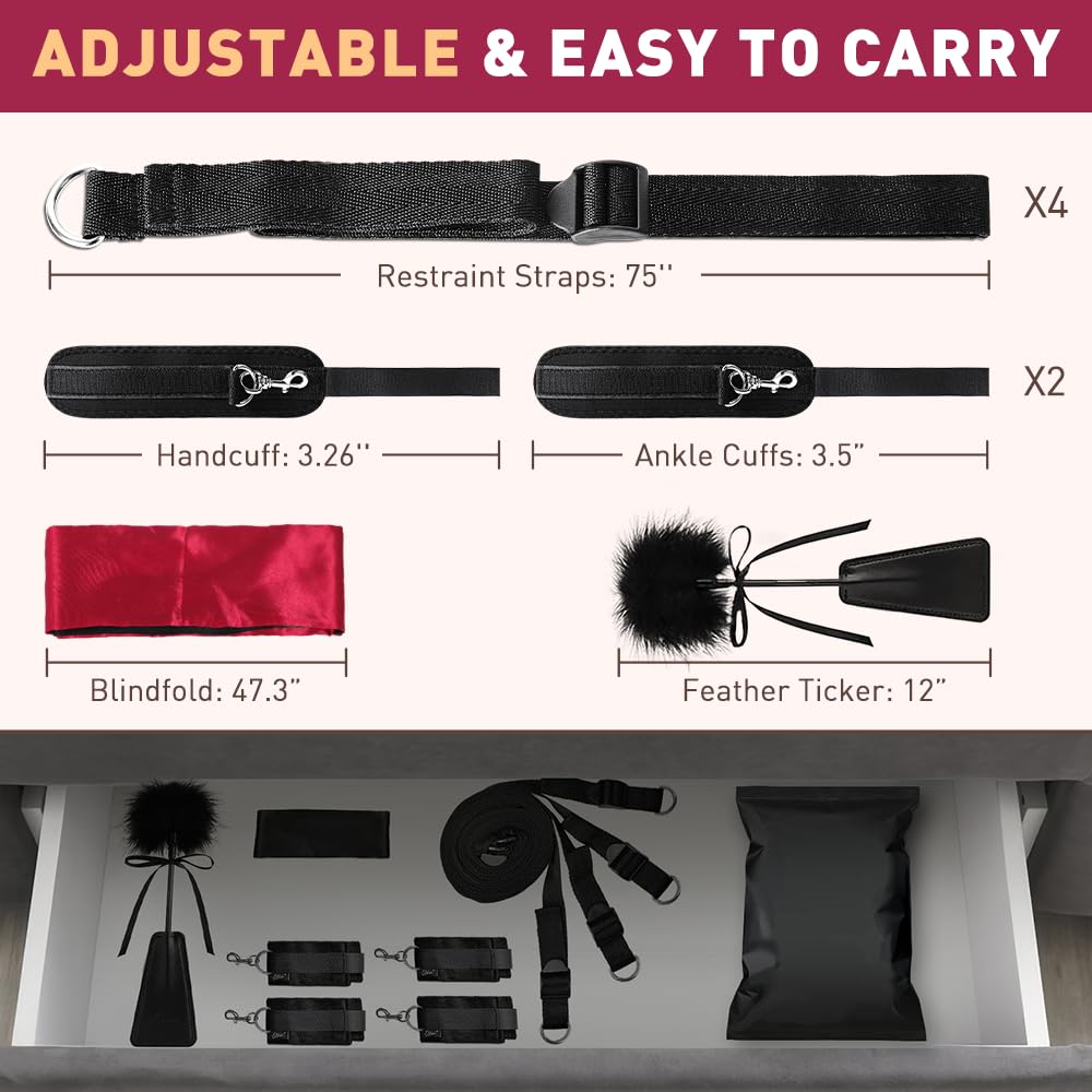 Premium BDSM Bondage Restraints Kit - 75