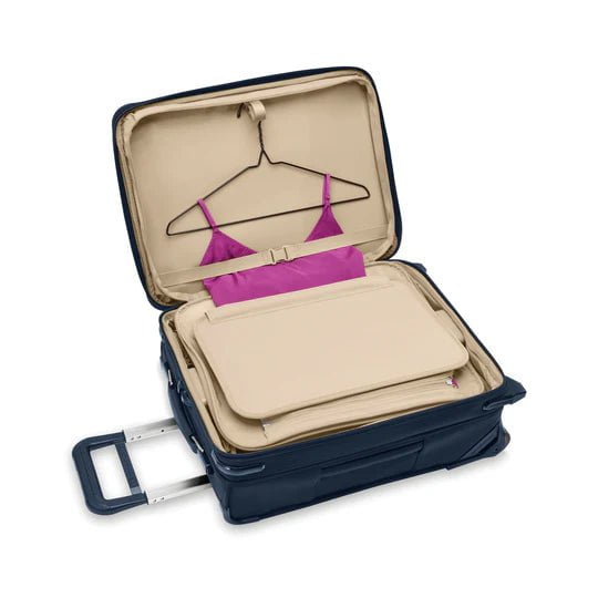 Briggs & Riley Baseline Global 2 Wheel Carry On Luggage - Lightweight Spinner Suitcase for Business Travel & Weekend Getaways | TSA Approved, Durable Expandable Cabin Baggage