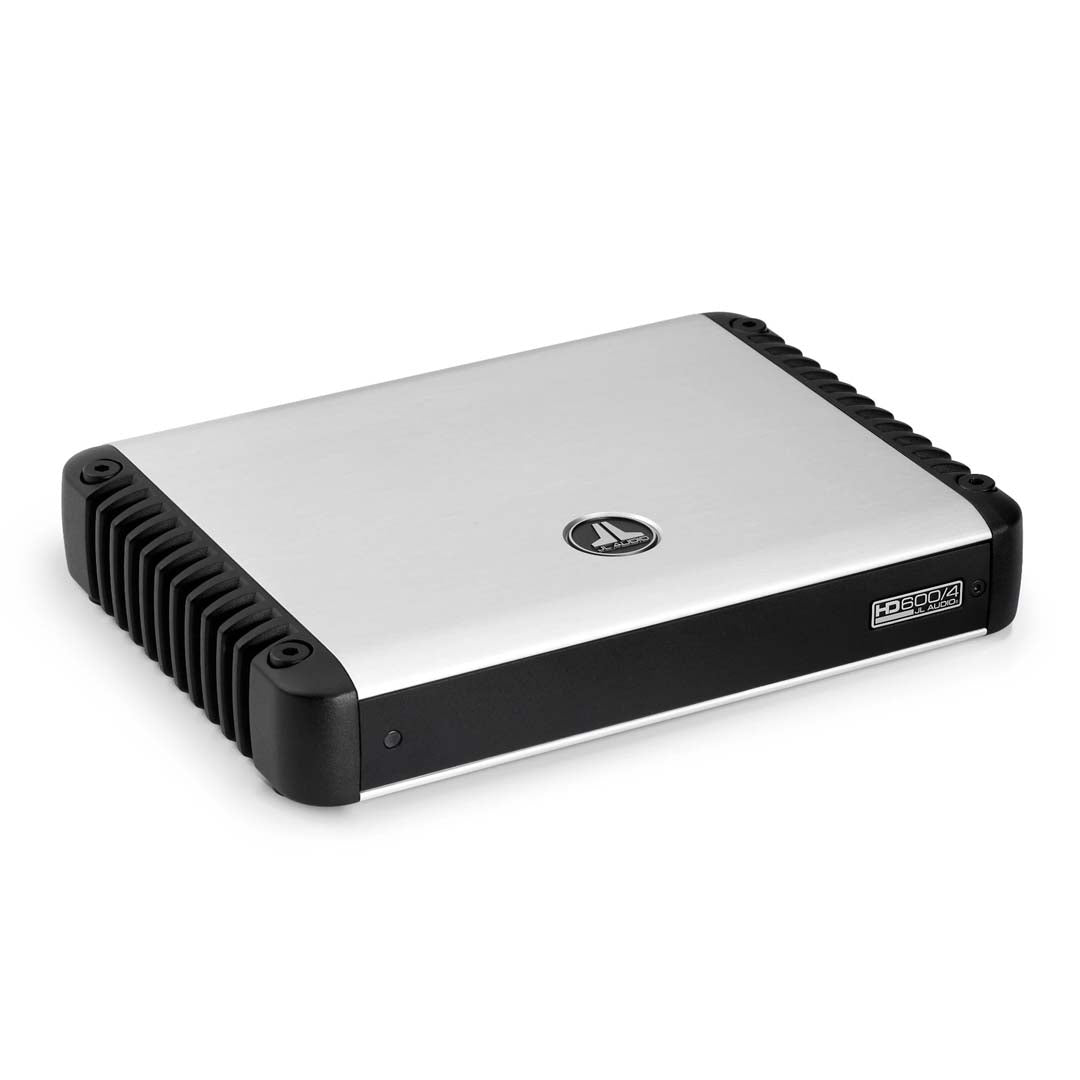 JL Audio HD600/4 HD Series Class D 4 Channel Car Amplifier - 600W RMS Power for Premium Car Audio Systems - Perfect for Upgrading Your Vehicle's Sound System