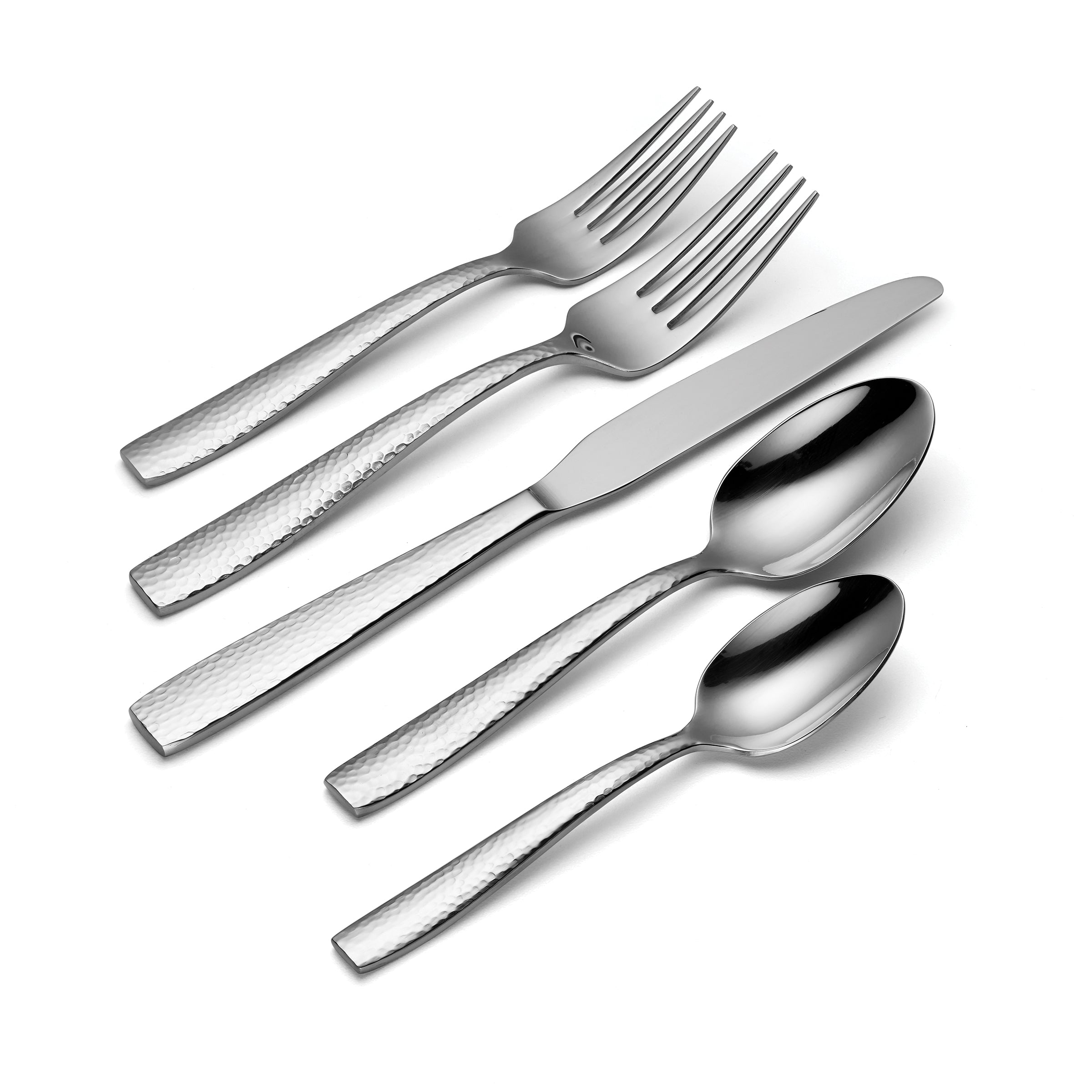 Premium Illuma 50-Piece Stainless Steel Flatware Set - Service for 12 - Elegant Silverware for Dining, Parties & Special Occasions - Dishwasher Safe Cutlery Set for Everyday Use & Entertaining