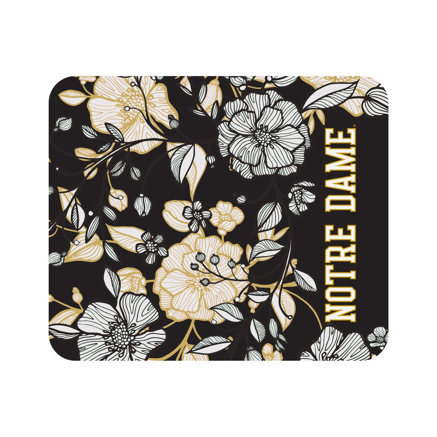 Notre Dame Mouse Pad - Premium Fabric Gaming & Office Desk Mat with Floral Lace Design - Perfect for Work, Study & Computer Accessories