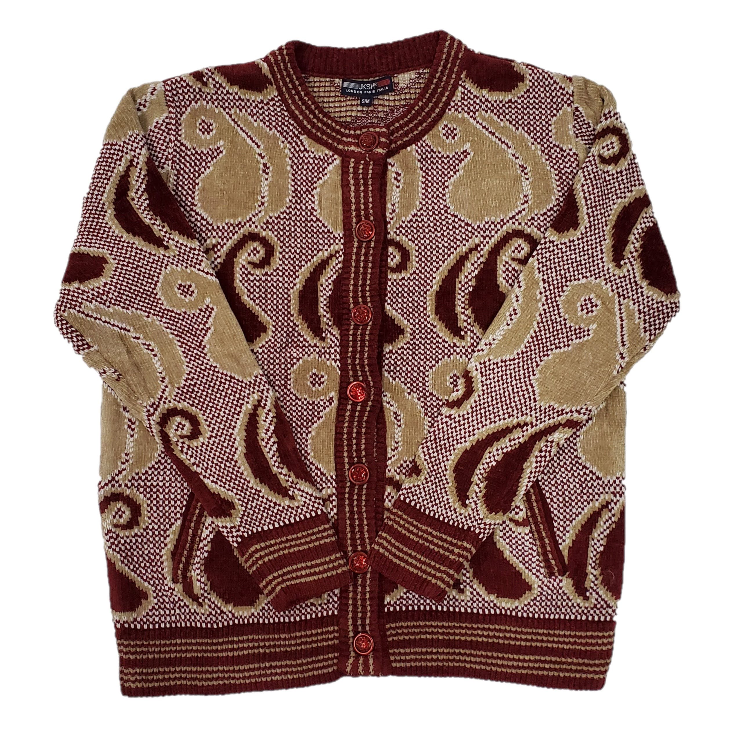 Maroon Beige White Mix