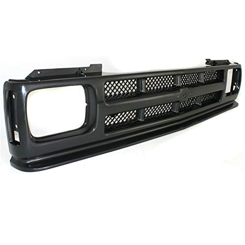 91-94 Chevy Blazer & 91-93 S10 Pickup Truck Front Grill Grille Assembly - Black Replacement Part for Off-Road & Custom Builds