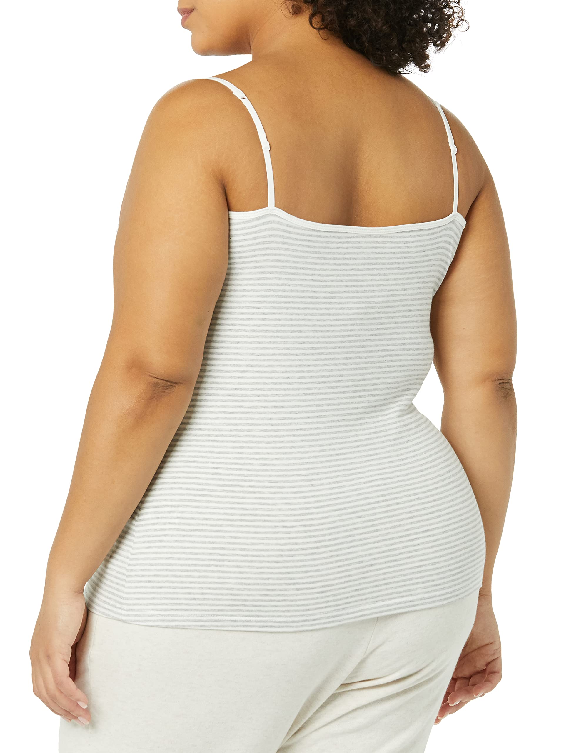 Amazon Essentials Women's Slim-Fit Camisole Top - 4 Pack | Soft Stretch Basic Tank Tops for Layering, Sleepwear & Everyday Wear