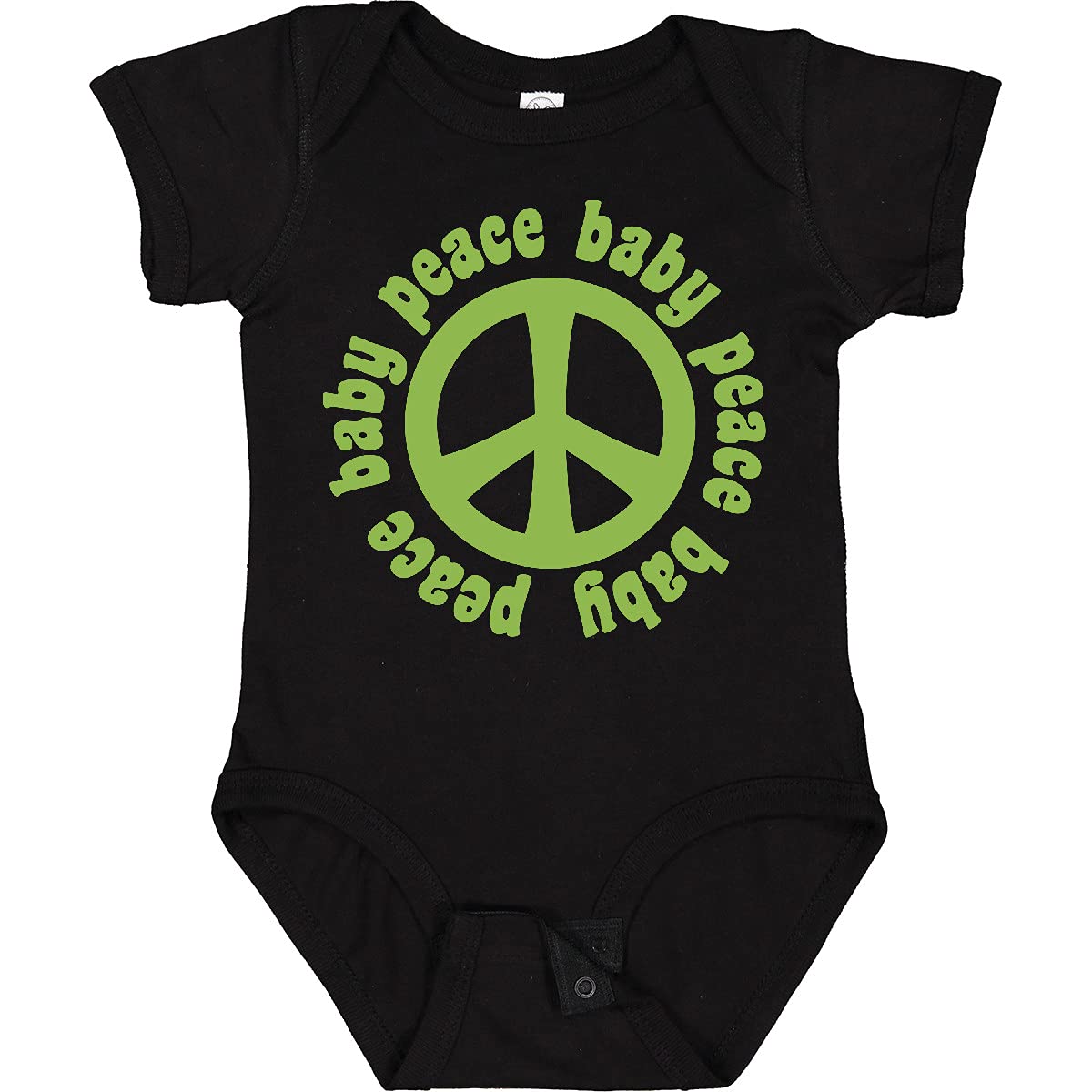Inktastic Peace Baby Bodysuit - Soft Organic Cotton Onesie for Infants & Newborns - Perfect for Playdates, Daycare & Family Photos