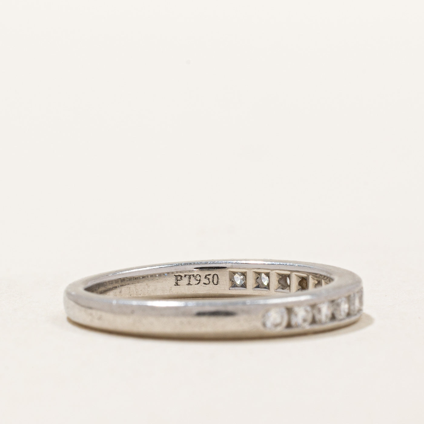 Channel Diamond Semi Eternity Band Ring - 0.20ctw Round Cut Diamond Wedding Band for Women - Size 3.5 - Perfect for Anniversary, Engagement, or Bridal Jewelry Gift