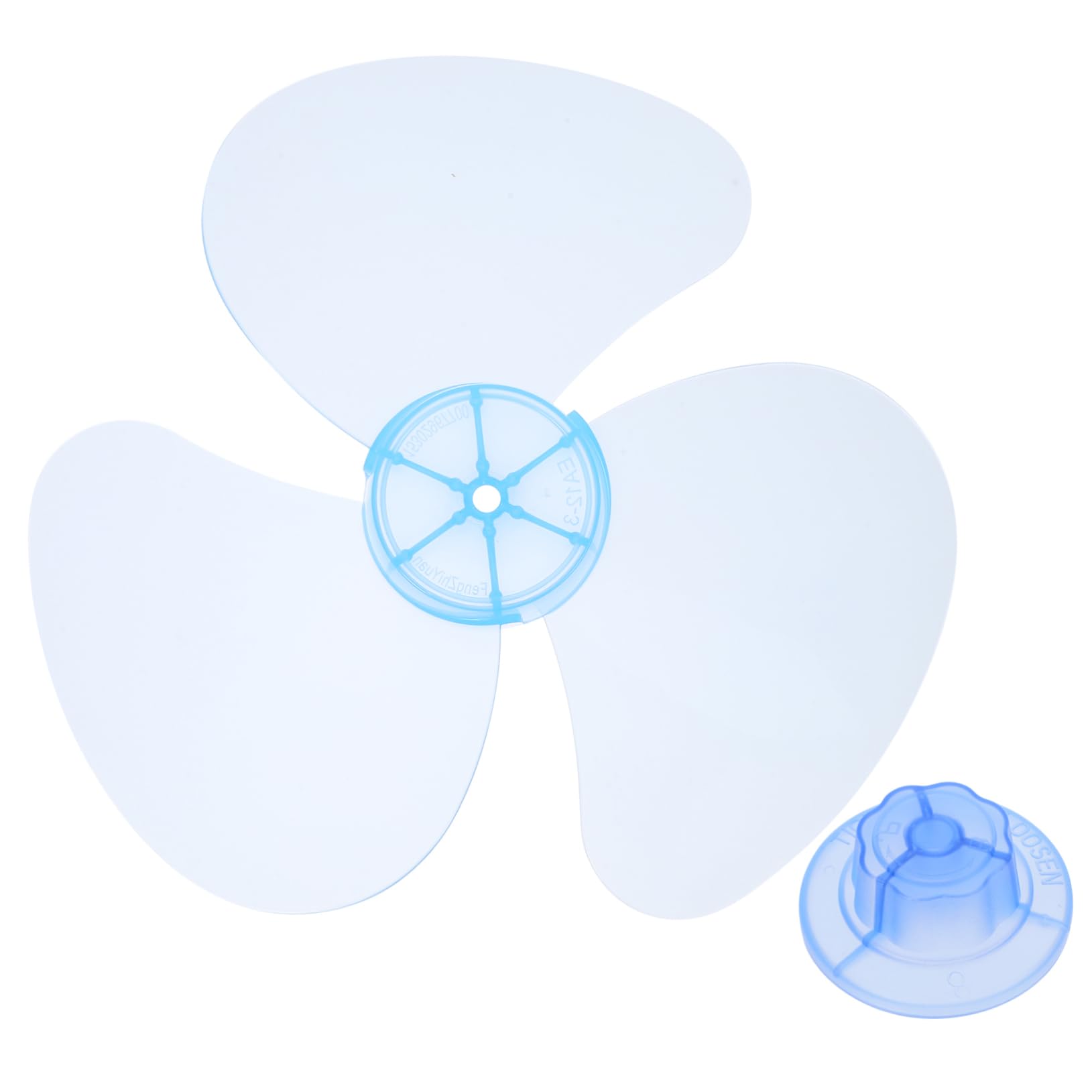 SOLUSTRE 12 Plastic Fan Blades Replacement - 3 Leaf Electric Fan Parts for Table Fan, Household Fan, Air Conditioner & Ceiling Fan - Durable PP Material for Home, Office & Outdoor Cooling