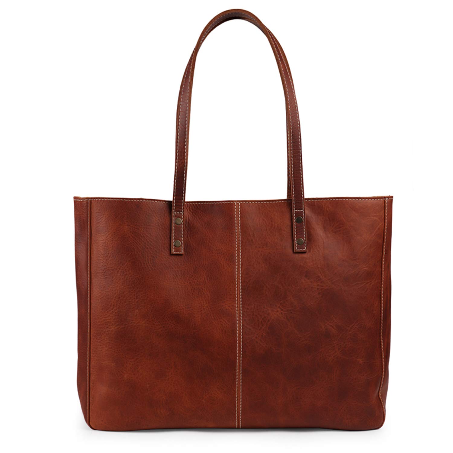 Handmade Genuine Leather Tote Bag for Women - Stylish & Durable Designer Shoulder Bag - Perfect for Work, Travel & Everyday Use