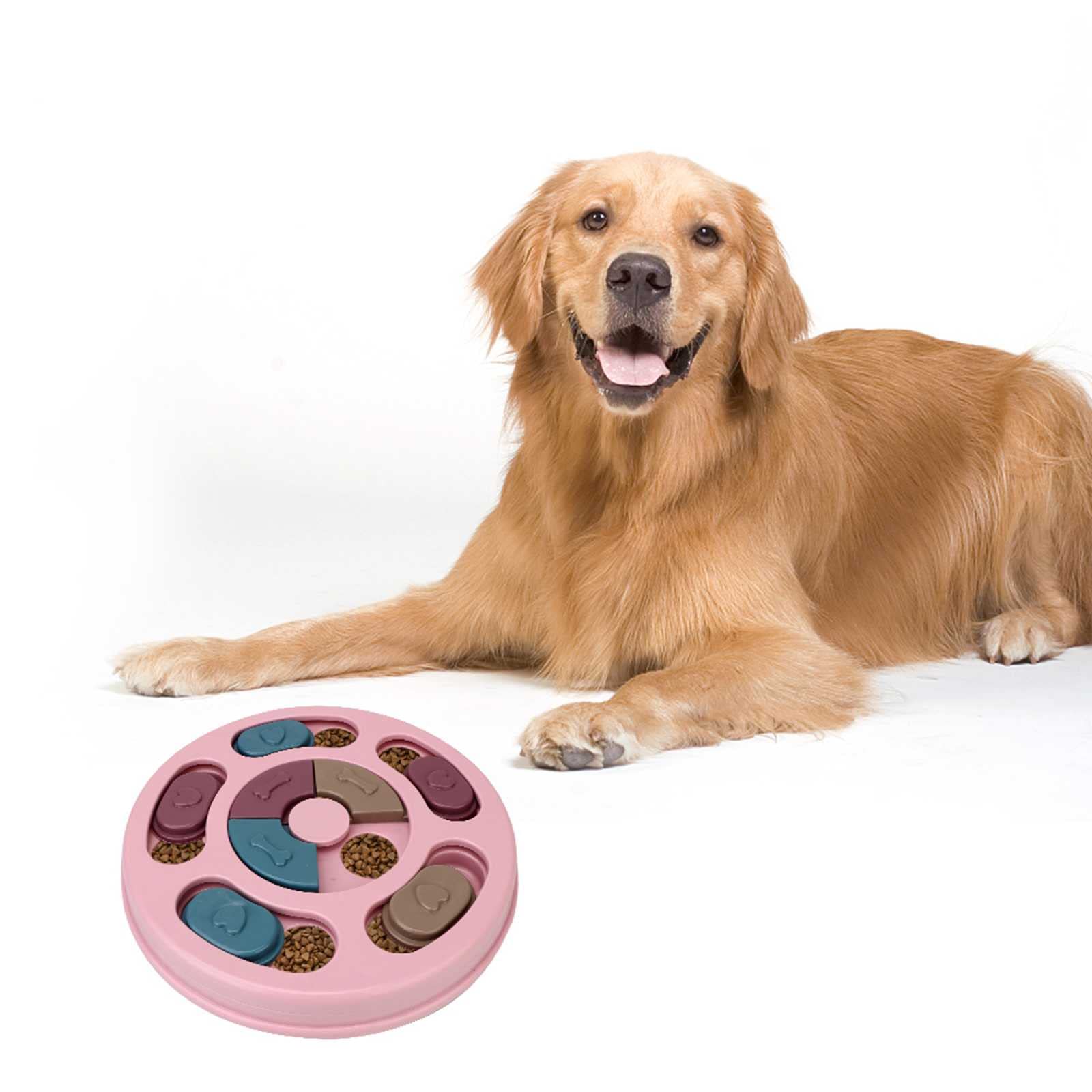 **Interactive Dog Puzzle Feeder Toy - Slow Eating Bowl for Mental Stimulation & Digestion Aid - IQ Training Game for Dogs - Perfect for Mealtime Enrichment & Boredom Relief**    *(Ideal for training, mental stimulation, and promoting healthy digestion in dogs during mealtime or playtime.)*