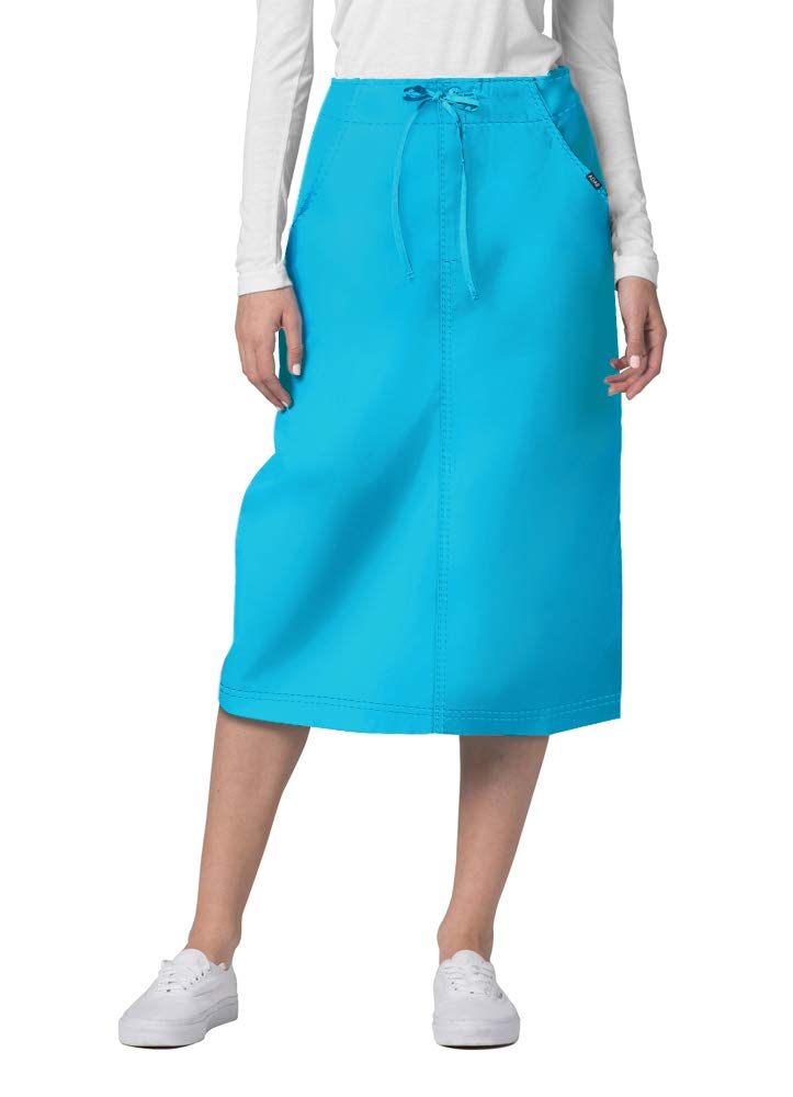 Adar Women's Universal Mid-Calf Scrub Skirt with Drawstring Waist - Comfortable Medical Uniform for Nurses, Doctors & Healthcare Professionals | Perfect for Hospitals, Clinics & Dental Offices