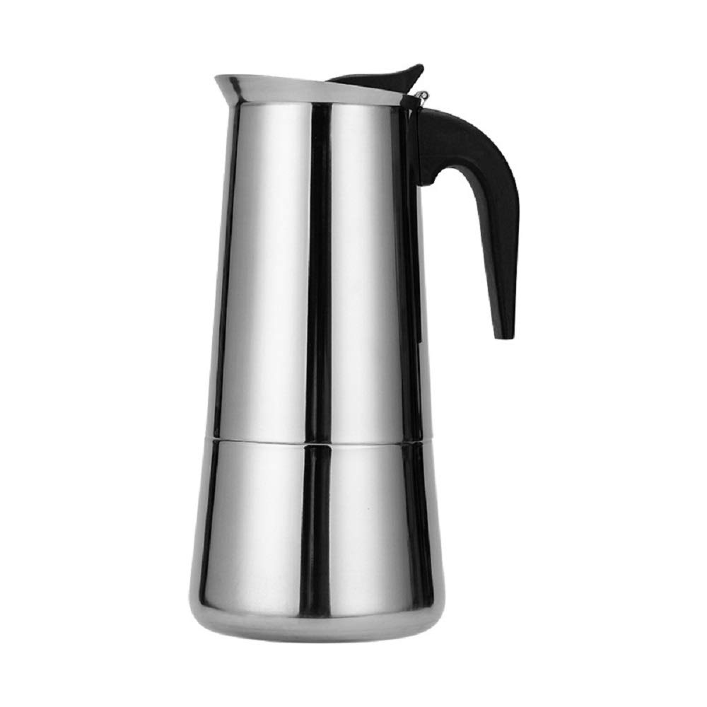 KUYOMENS Stovetop Espresso Maker - 4 Cup (200ml) Moka Pot for Cuban & Italian Coffee - Perfect for Home, Office, Camping & Gifts