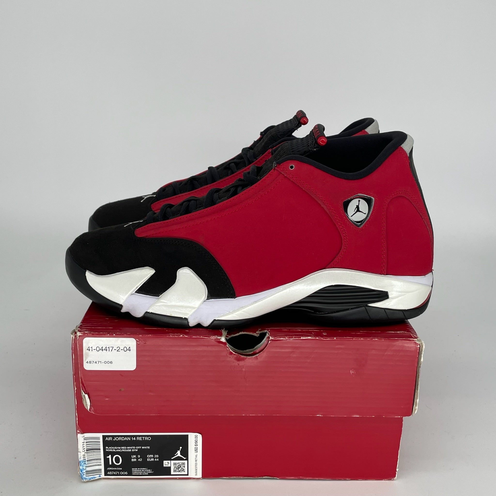 Authentic Air Jordan 14 Toro Bravo Basketball Shoes - Men's Size 10 (487471-006) - Perfect for Streetwear, Sneaker Collecting & Court Performance