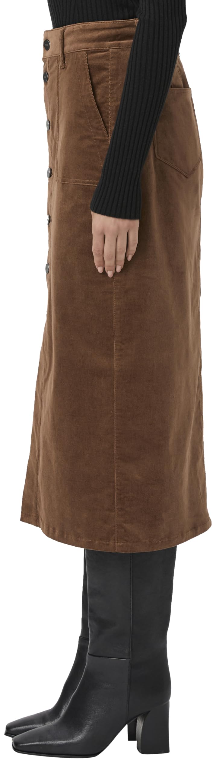 PAIGE Women's Meadow Midi Skirt - Flowy A-Line Skirt with Pockets for Spring & Summer | Perfect for Office, Brunch & Date Nights