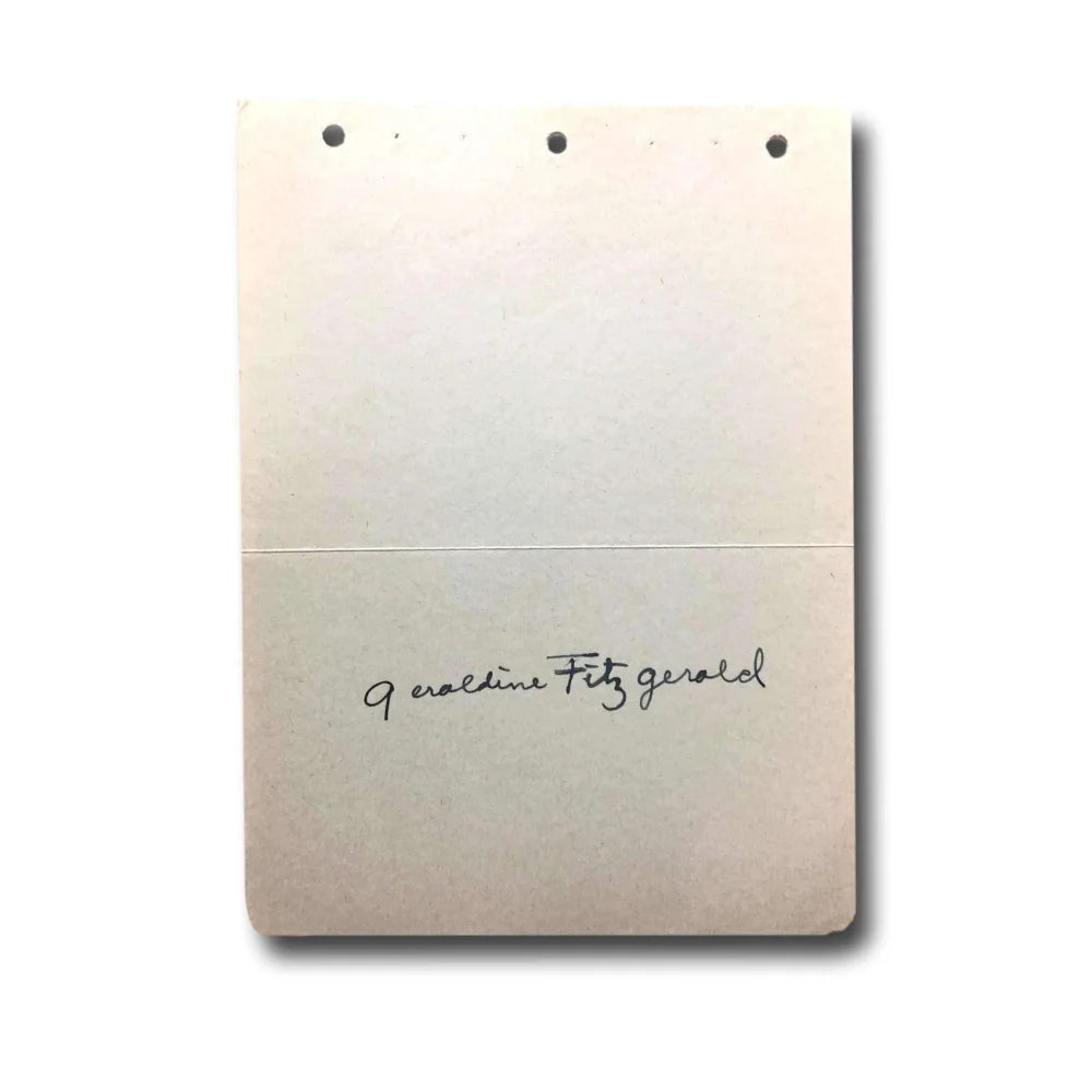 Geraldine Fitzgerald Hand Signed Album Page with JSA COA - Authentic Autograph of Classic Hollywood Actress - Perfect for Collectors, Fans & Memorabilia Displays
