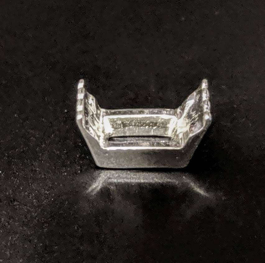 10x8mm & 16x12mm Emerald Cut Solid Sterling Silver or 14K Gold Plated Jewelry Settings - DIY Ring, Earring, Pendant Making Supplies for Custom Handmade Jewelry | Perfect for Engagement Rings, Wedding Bands & Gift Jewelry Crafting