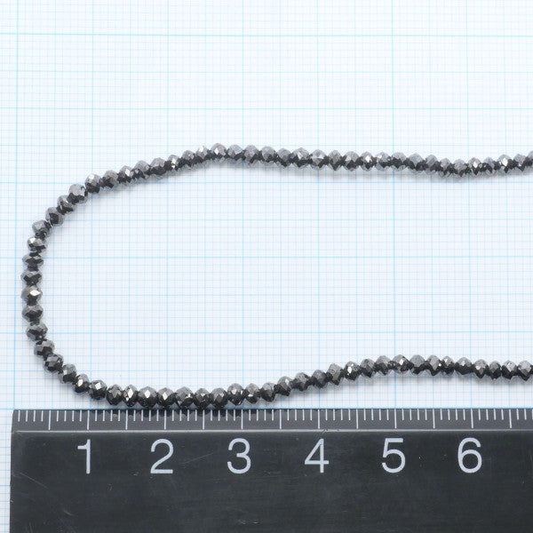 18K White Gold Black Diamond Necklace for Women - Elegant Fine Jewelry Gift for Anniversary, Valentine's Day & Special Occasions