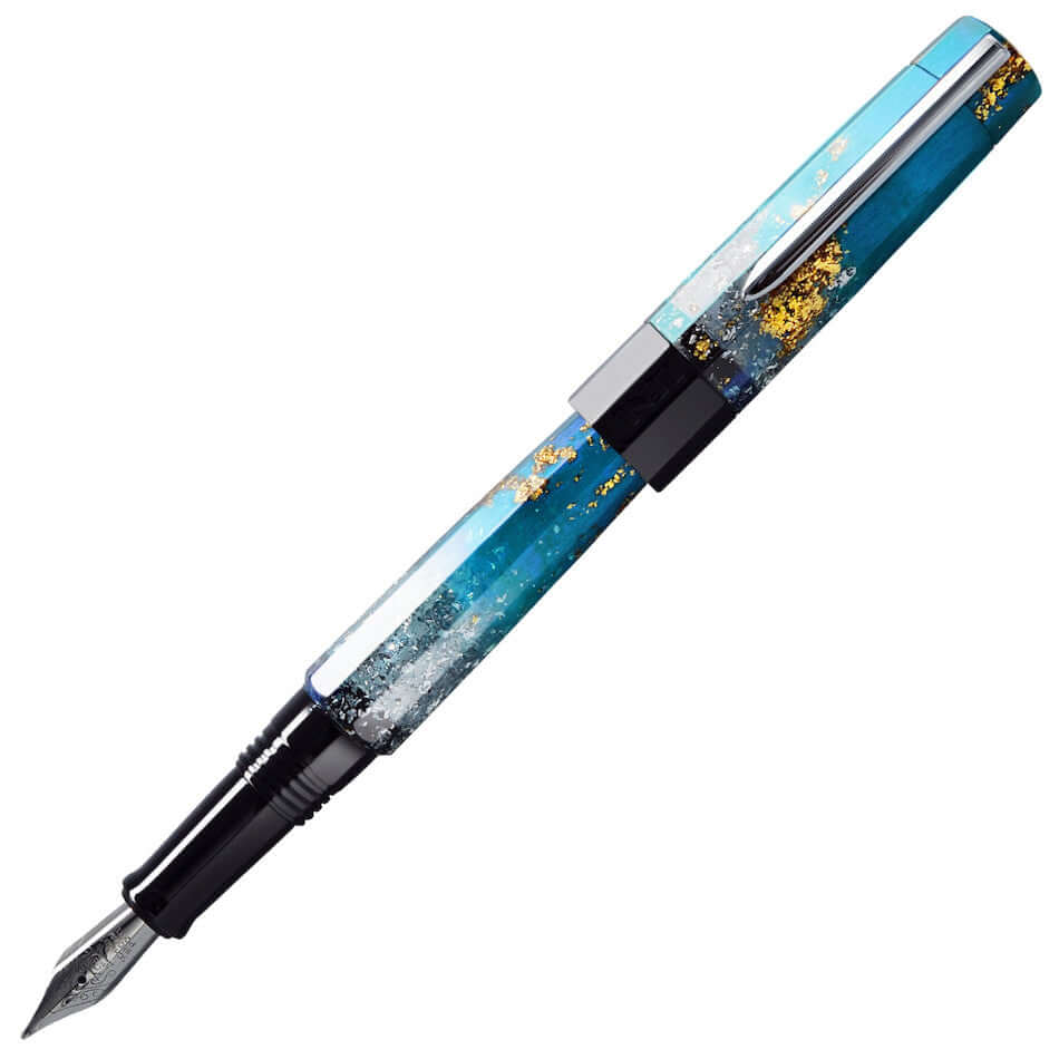 Benu Euphoria Fountain Pen - Premium Bora Bora Blue Resin Luxury Writing Instrument for Calligraphy & Signature - Perfect Gift for Writers, Professionals & Pen Collectors (Office, Journaling, Special Occasions)