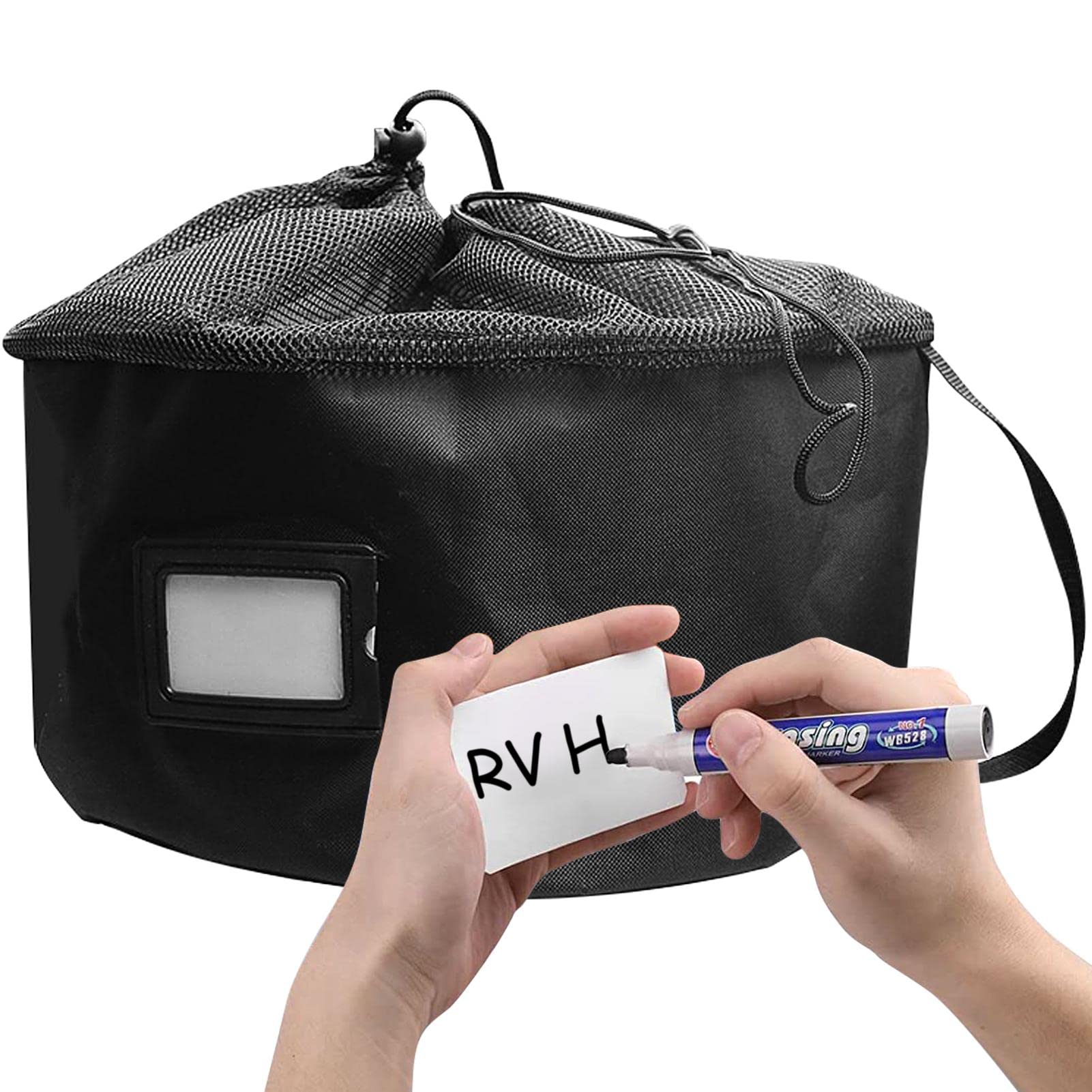 **RV Hose Storage Bag - Heavy Duty RV Equipment Organizer with ID Tags for Electrical Cords, Water Hoses & Sewer Hoses - Perfect for RV Camping, Travel & Outdoor Storage**