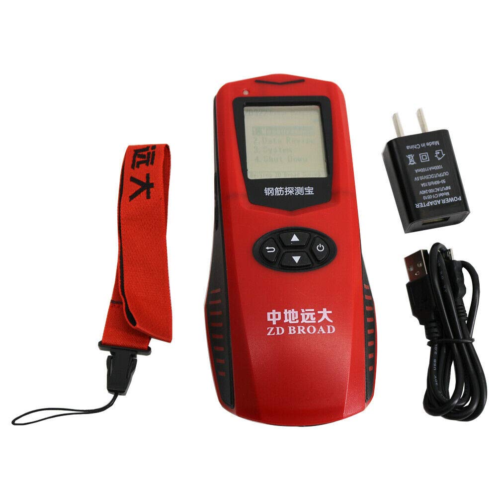 **ZD322 Handheld Rebar Detector - Integrated Steel Bar Scanner for Concrete, Rebar Diameter & Protective Layer Tester - Perfect for Construction, Renovation & Safety Inspections**