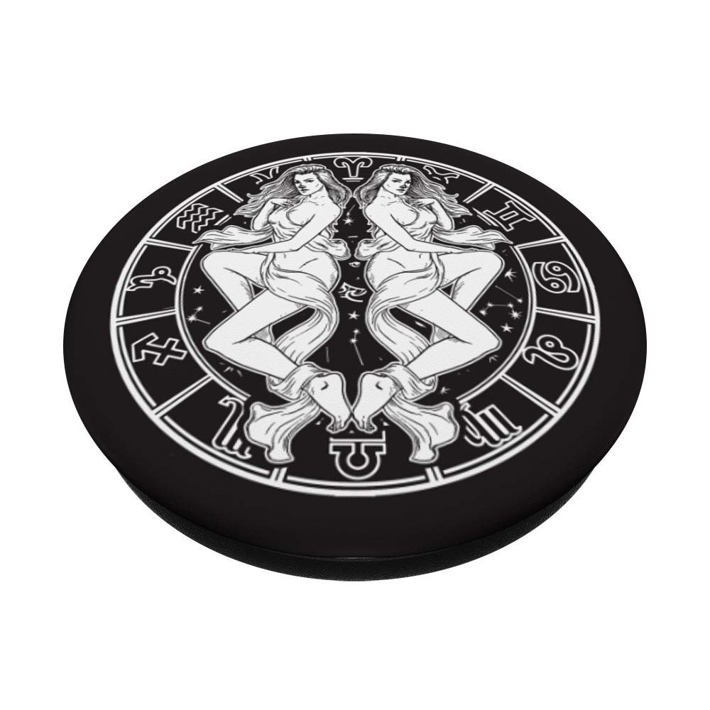 Gemini Zodiac Sign Phone Holder - Car Air Vent & Dashboard Mount for iPhone & Samsung - Perfect for Driving, Travel & Hands-Free Navigation