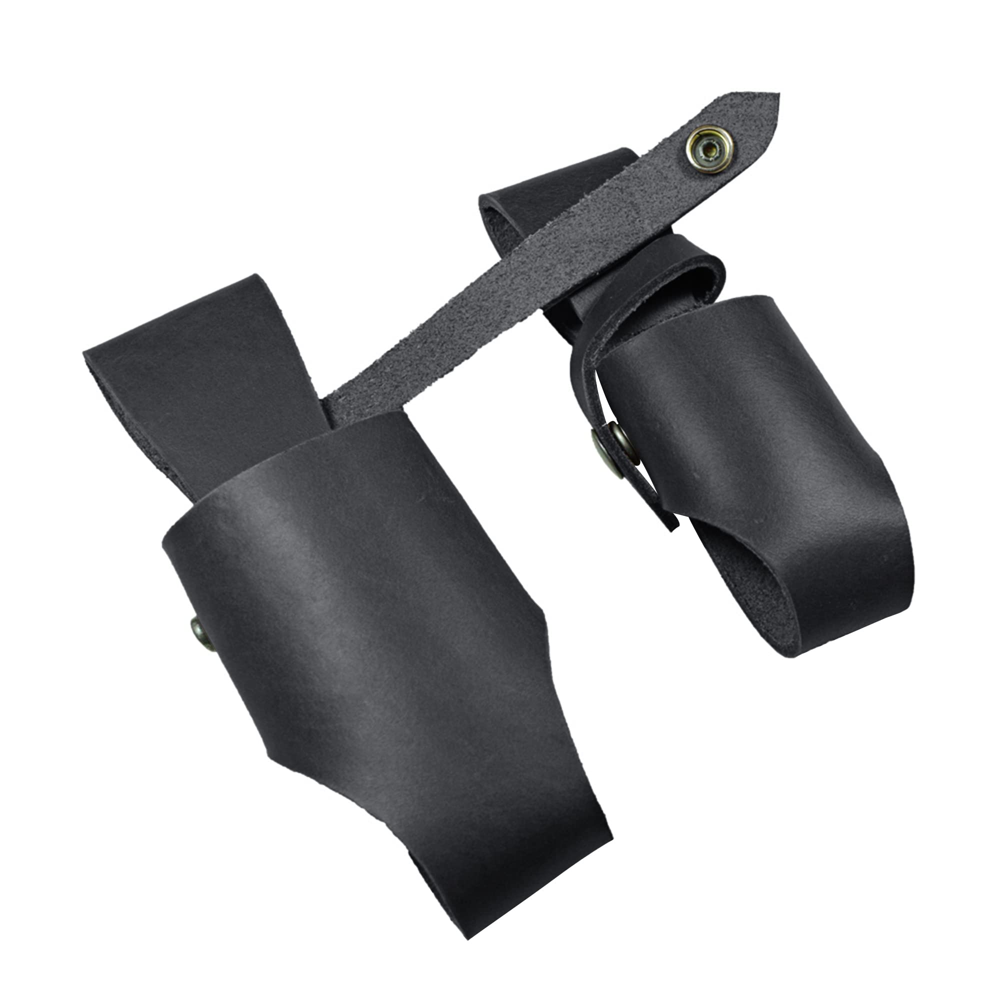 Premium Full Grain Leather Hot Sauce Holster Set (5oz & 2oz) - Handmade Bottle Belt Sheath Compatible with Tobasco, Cholula, Sriracha - Perfect for BBQ, Camping & Outdoor Cooking Accessories