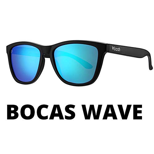 Blue Lens - Matte Black Frame (Bocas Wave)