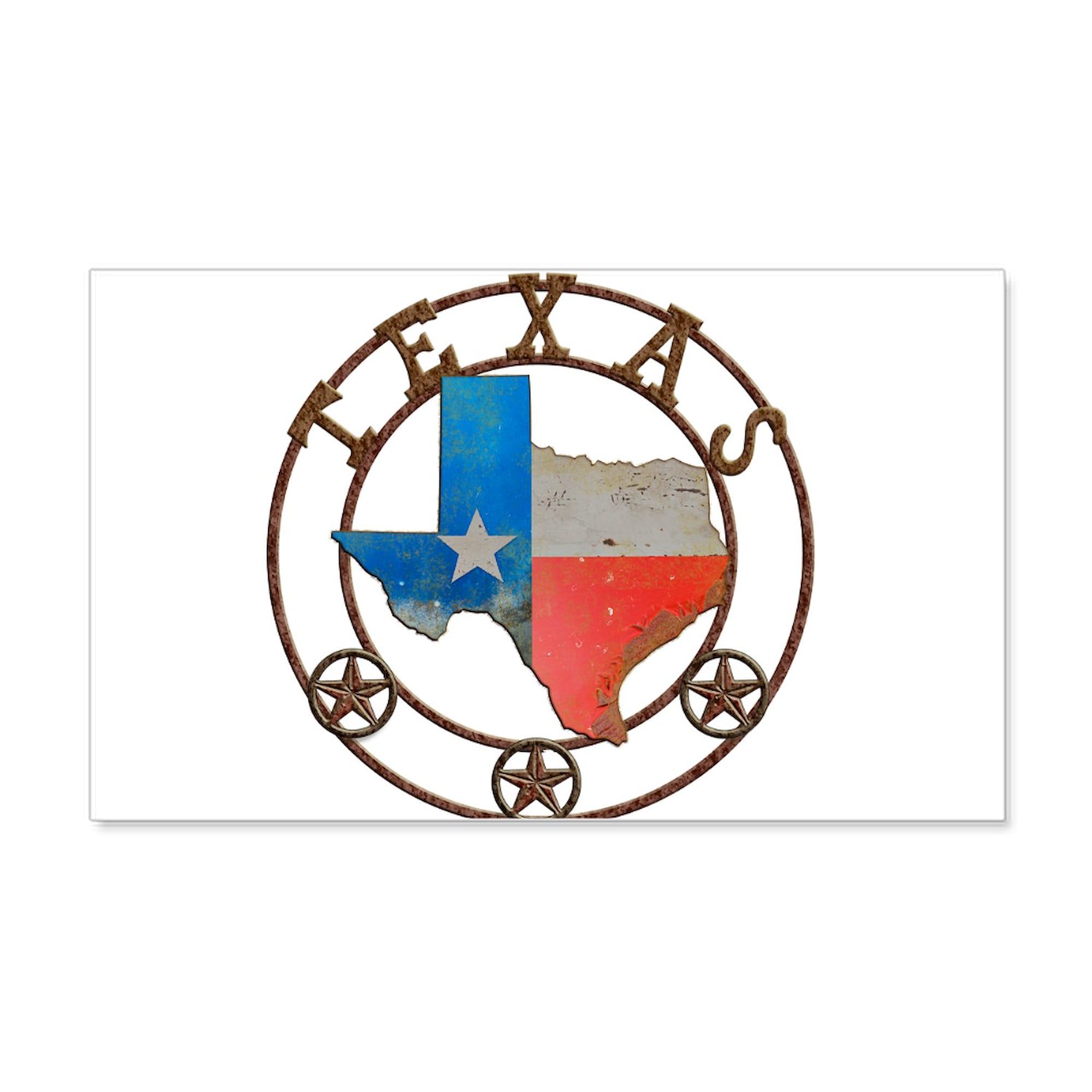 Texas Wrought Iron Barn Art Wall Decal - 20x12 Vinyl Wall Sticker, Reusable Peel & Stick Wall Cling for Home, Office & Nursery Decor