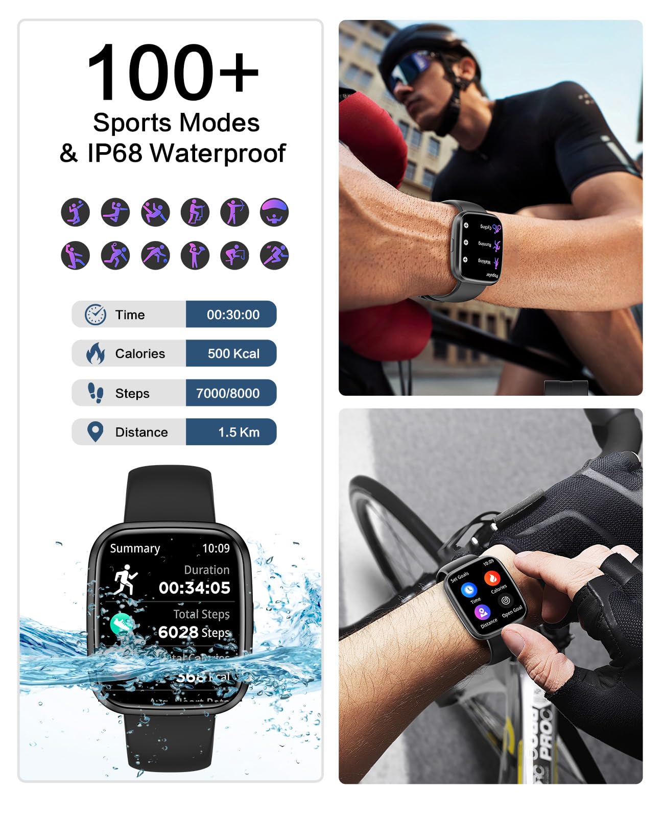 Smart Watch for Men & Women - 1.75