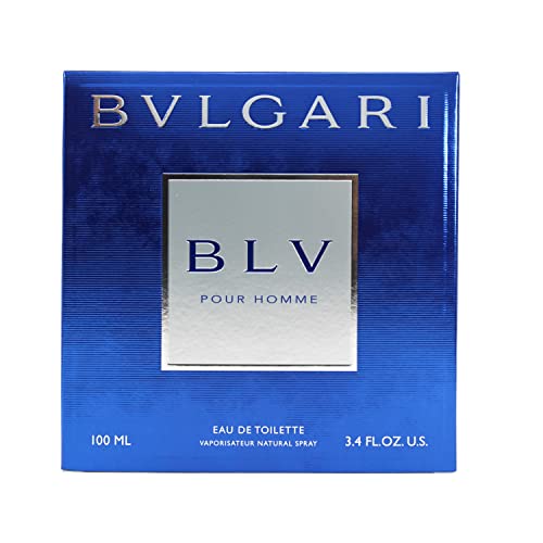 Bvlgari BLV Eau De Toilette Spray for Men - 100ml/3.4oz Authentic Fragrance | Fresh Citrus & Spicy Scent | Perfect for Date Night & Special Occasions