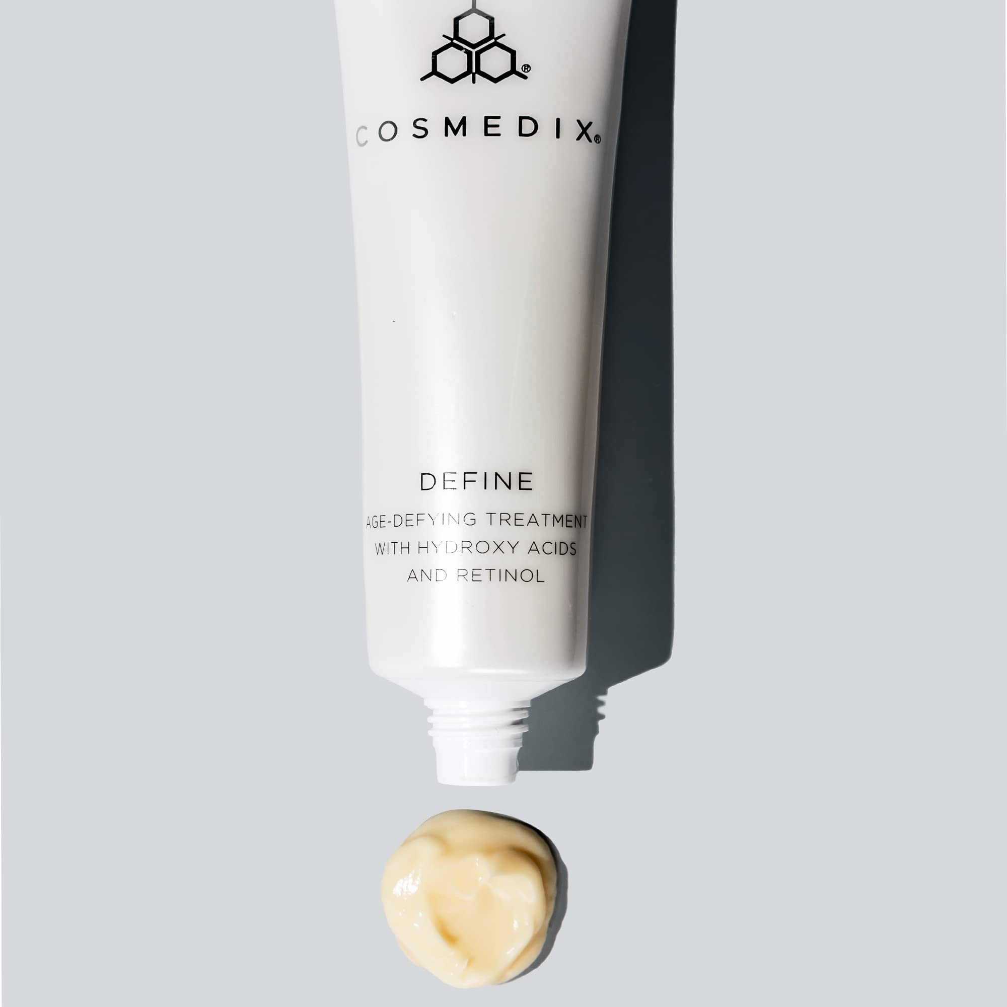 Cosmedix Define Anti-Aging Treatment with Hydroxy Acids & Retinol - 1.5 oz Facial Serum for Wrinkles & Fine Lines - Perfect for Nighttime Skincare Routine