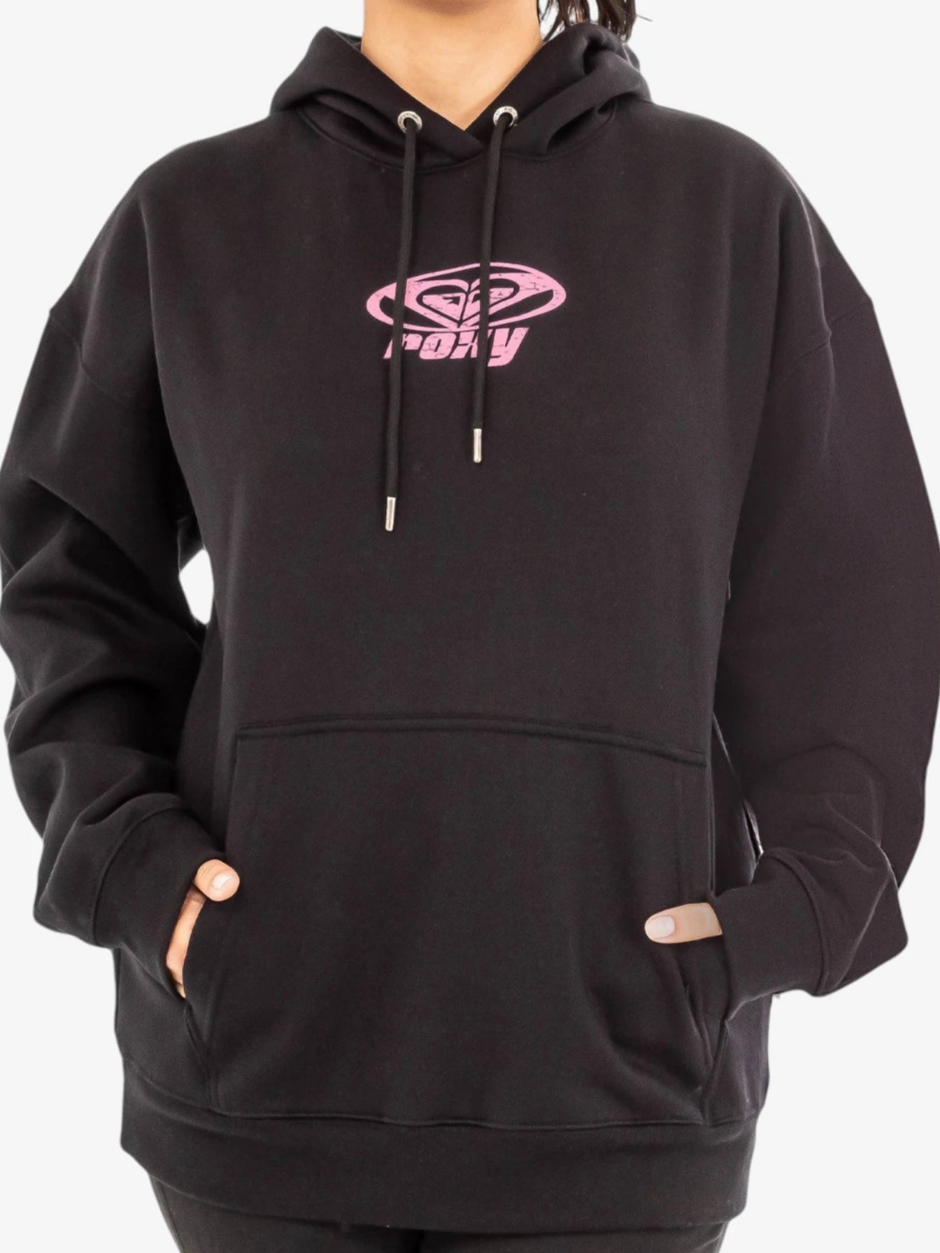 Roxy Sun Over The Sand Black Hoodie - Women's Casual Pullover Sweatshirt for Beach, Travel & Outdoor Activities