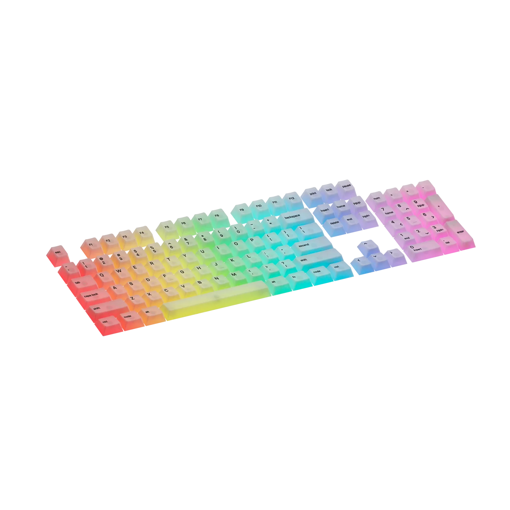 Polychroma Keycaps for Mechanical Keyboards - Custom RGB Backlit Keycaps for Gaming & Typing - Perfect for PC, Mac & Laptop Keyboards (US Layout)
